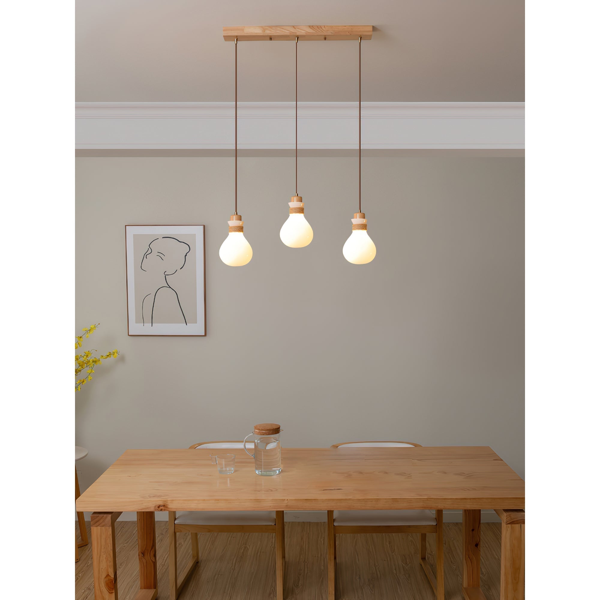 Votheor Suspension Moderne Unique Corde Verre - Neutralighting