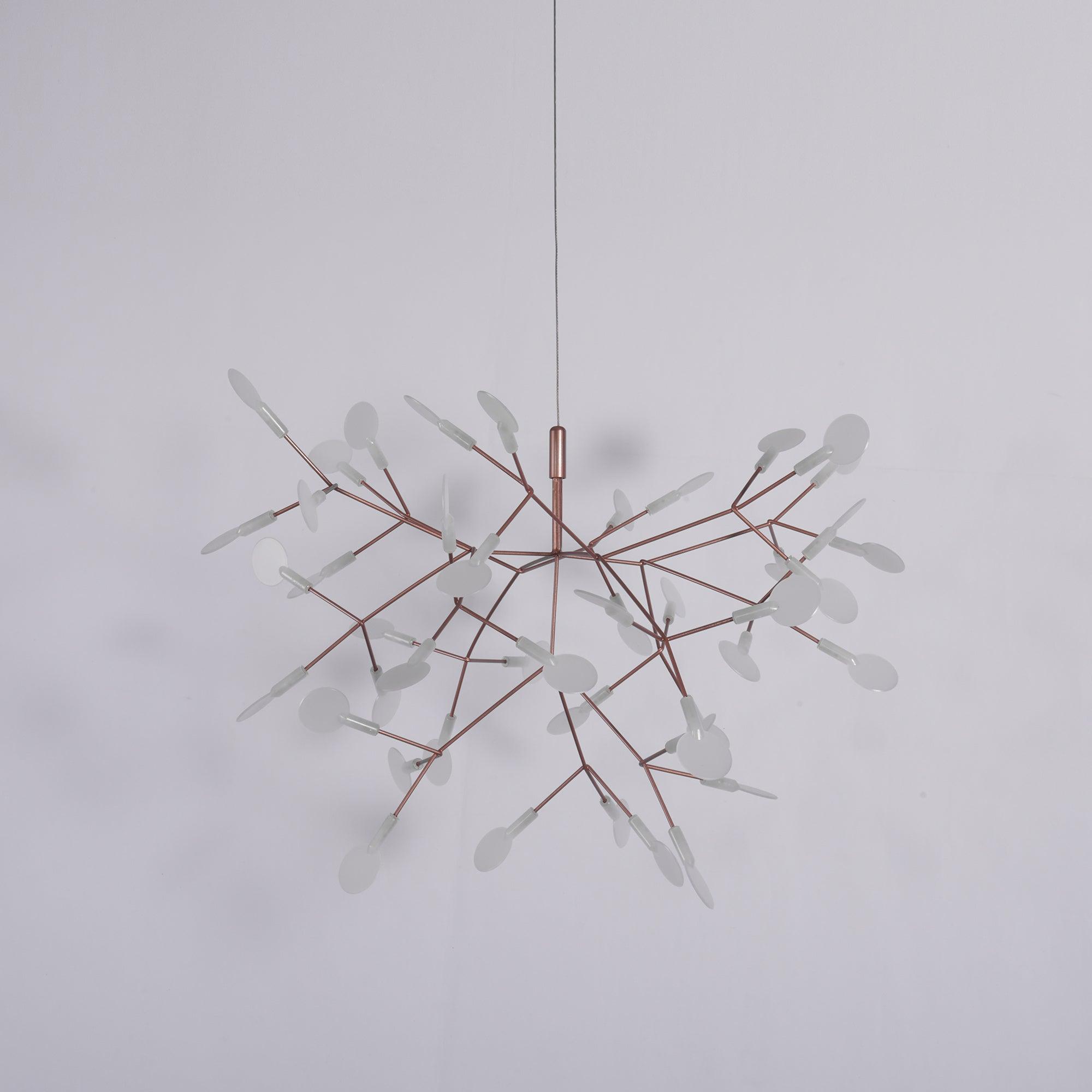 Lustra Chandelier Rose Gold Firefly LED Branch - Neutralighting