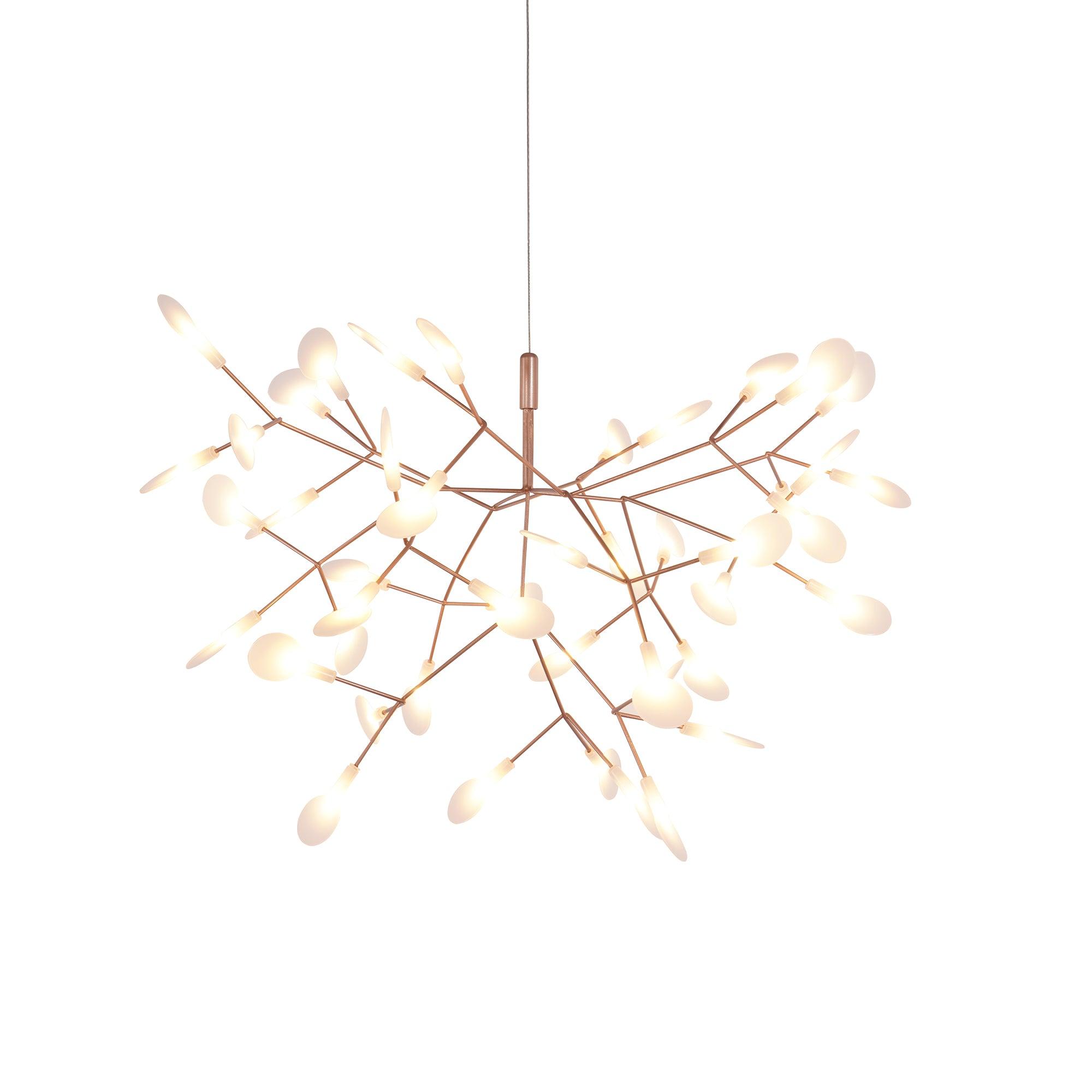 Lustra Chandelier Rose Gold Firefly LED Branch - Neutralighting