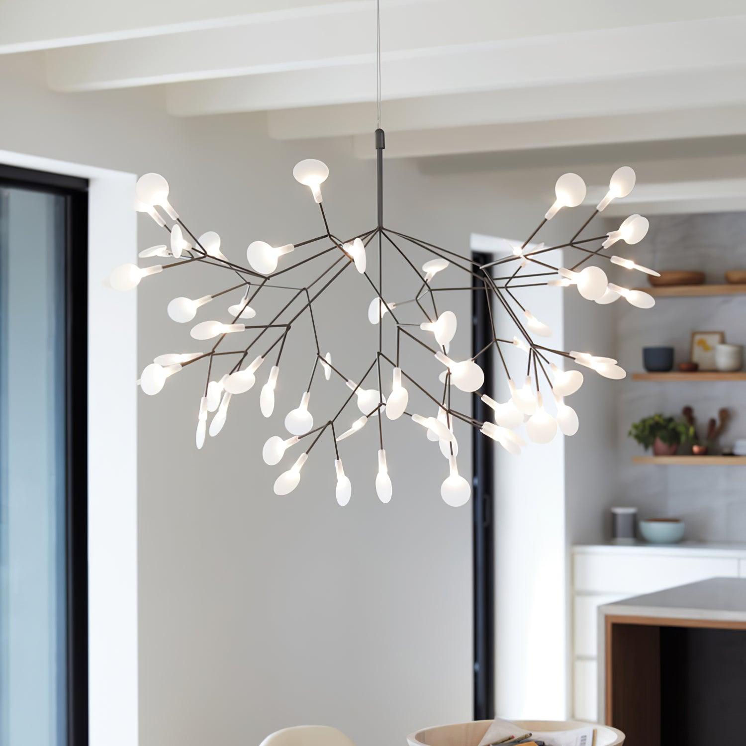 Allirus Postmodern Luxury Metal Acrylic Chandelier - Lamp Copper