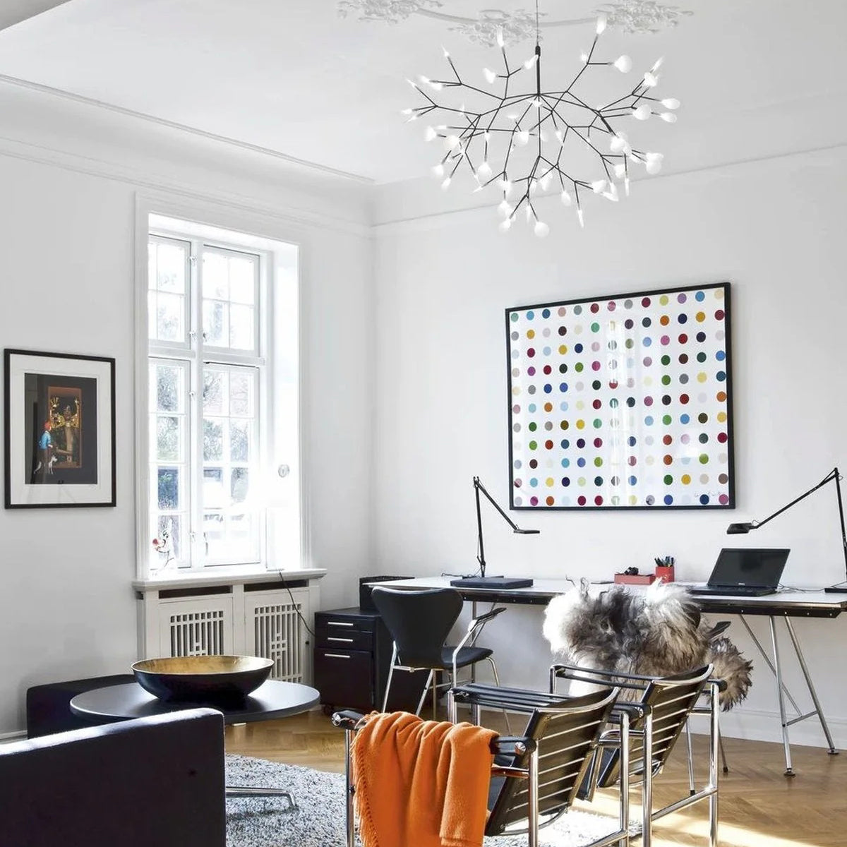 Allirus Postmodern Luxury Metal Acrylic Chandelier - Lamp Copper