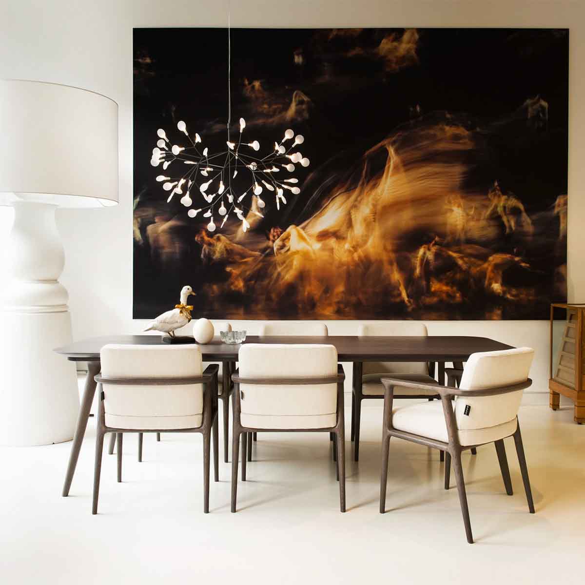 Allirus Postmodern Luxury Metal Acrylic Chandelier - Lamp Copper