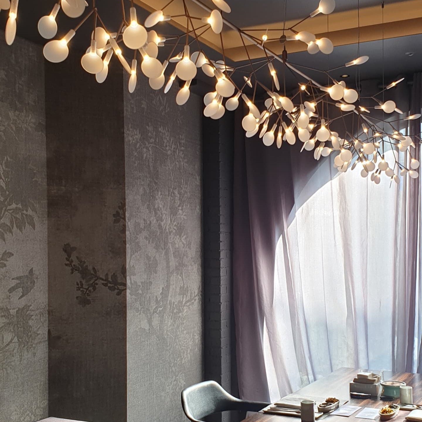 Allirus Postmodern Luxury Metal Acrylic Chandelier - Lamp Copper