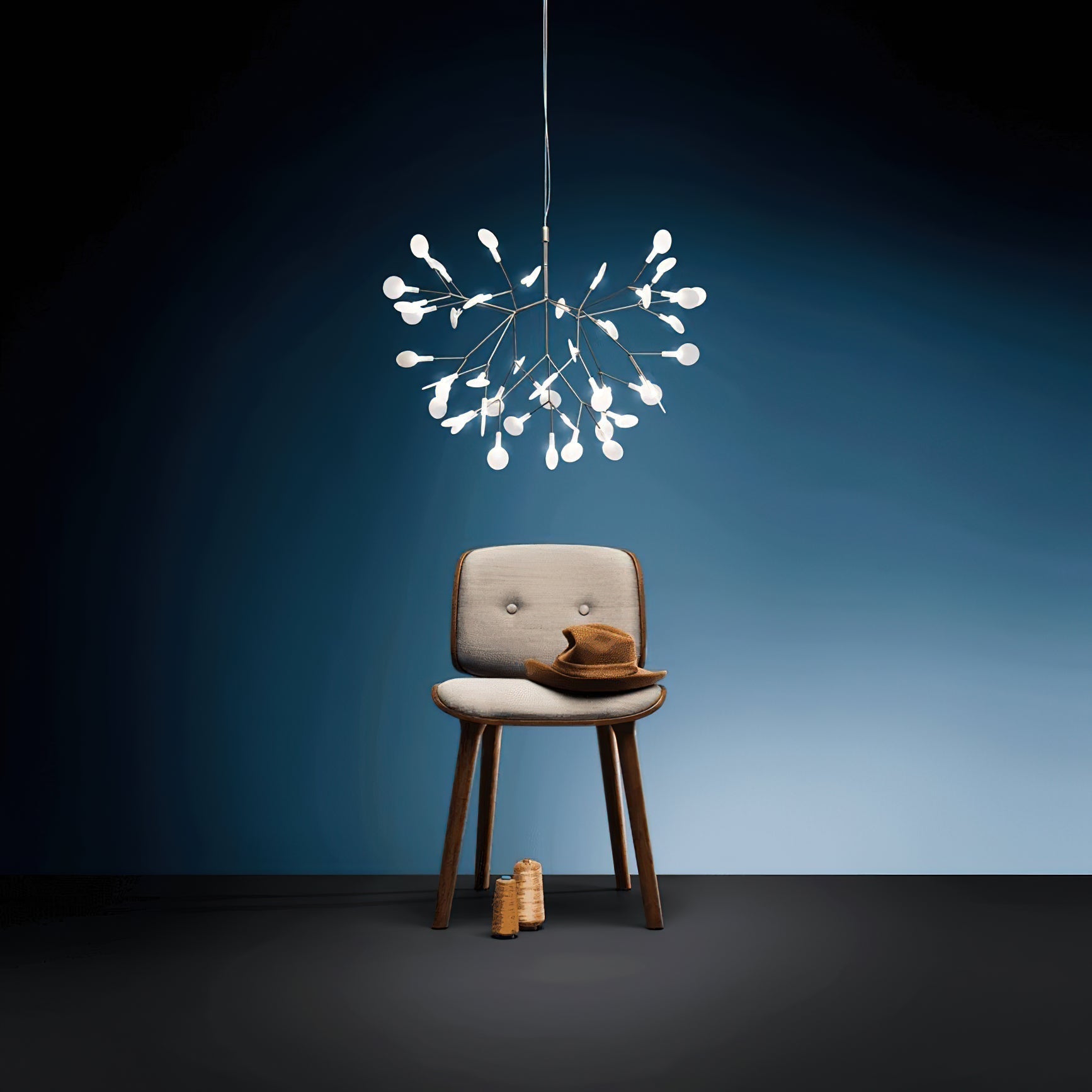 Allirus Postmodern Luxury Metal Acrylic Chandelier - Lamp Copper