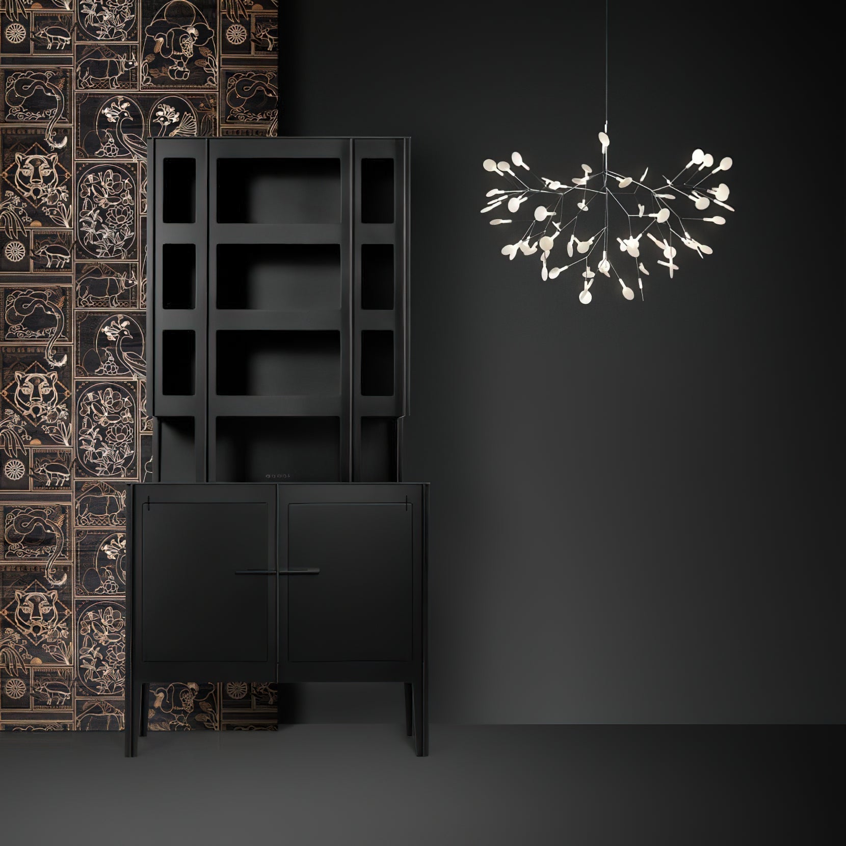 Allirus Postmodern Luxury Metal Acrylic Chandelier - Lamp Copper