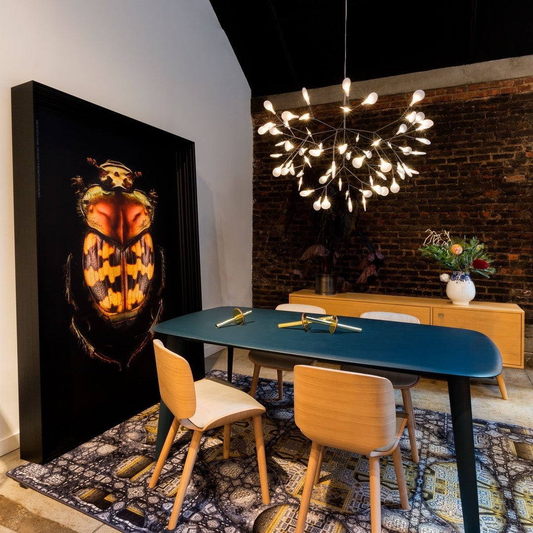 Allirus Postmodern Luxury Metal Acrylic Chandelier - Lamp Copper