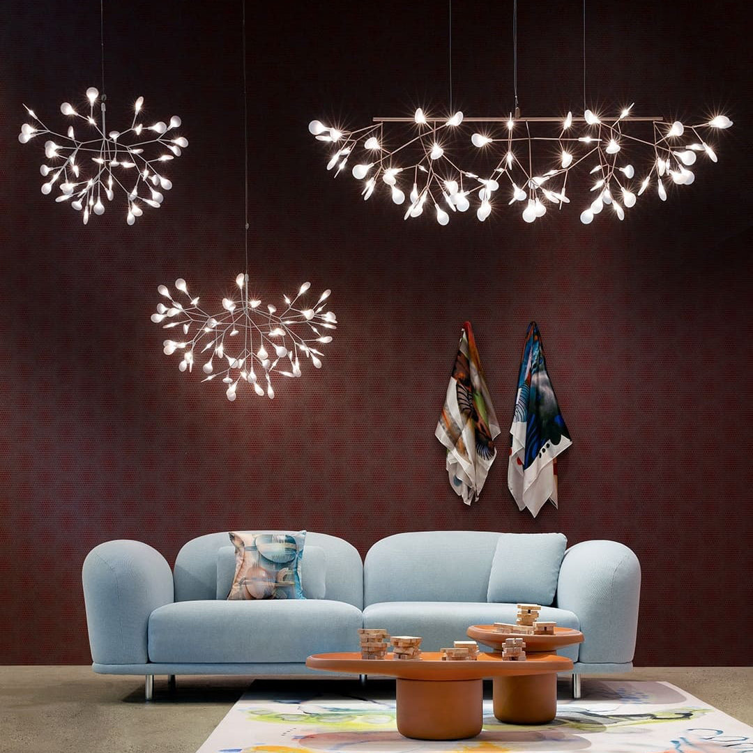 Allirus Postmodern Luxury Metal Acrylic Chandelier - Lamp Copper