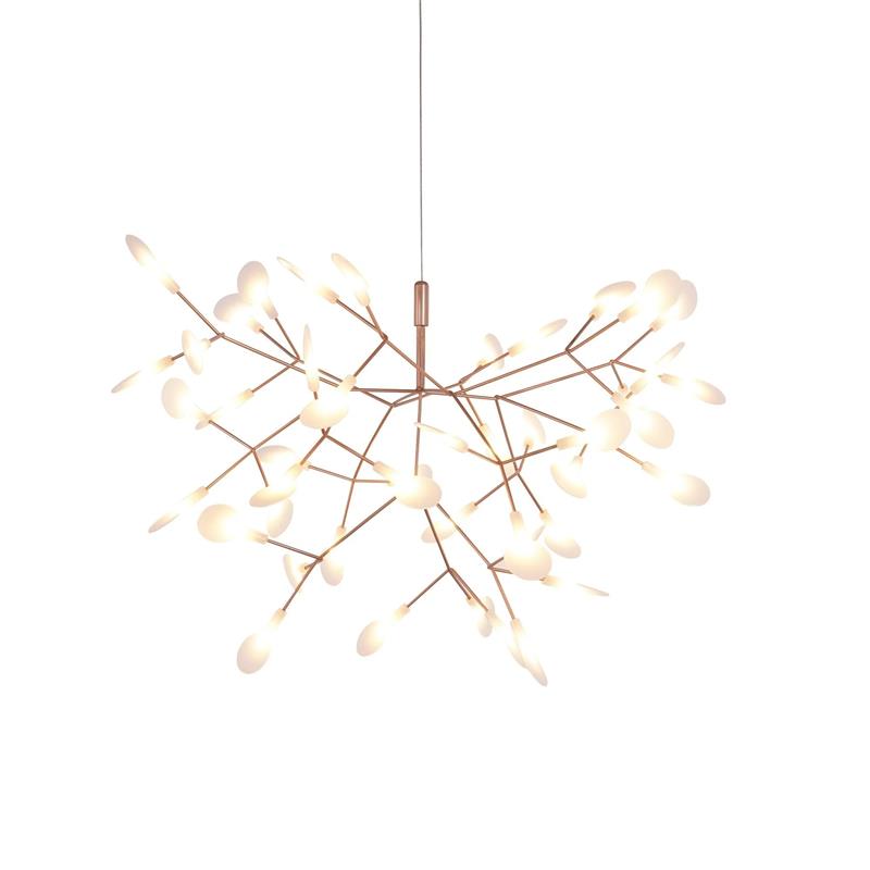 Allirus Postmodern Luxury Metal Acrylic Chandelier - Lamp Copper