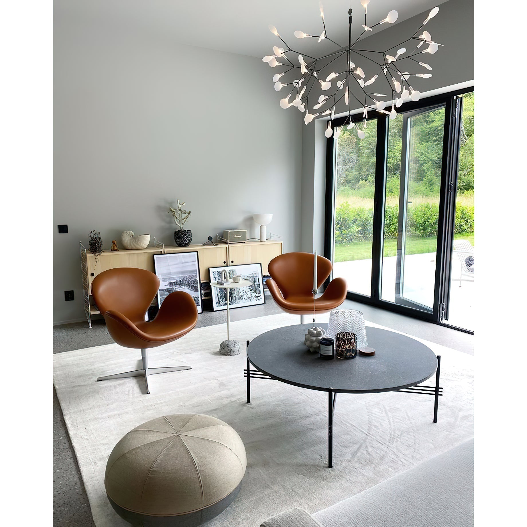 Allirus Postmodern Luxury Metal Acrylic Chandelier - Lamp Copper