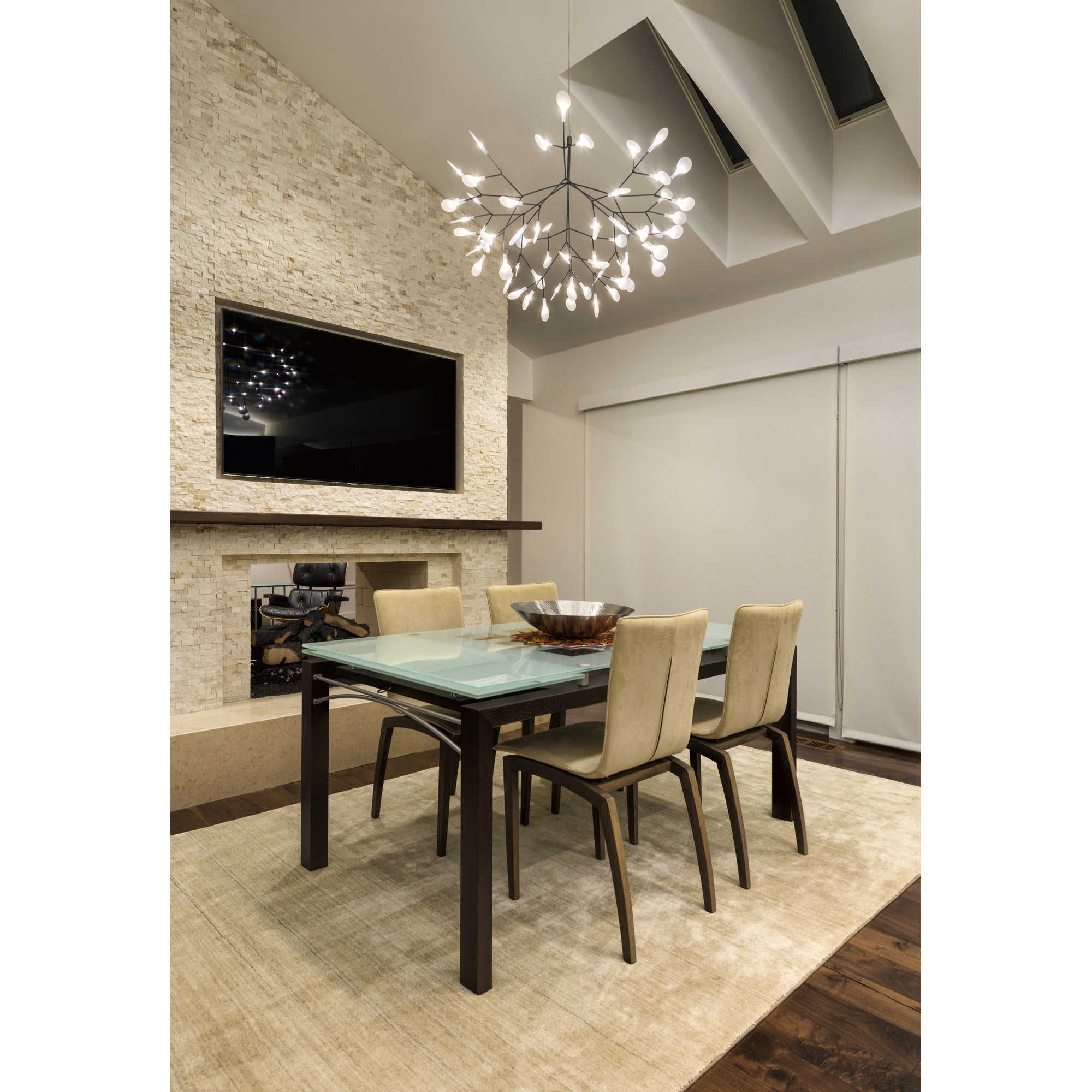 Allirus Postmodern Luxury Metal Acrylic Chandelier - Lamp Copper
