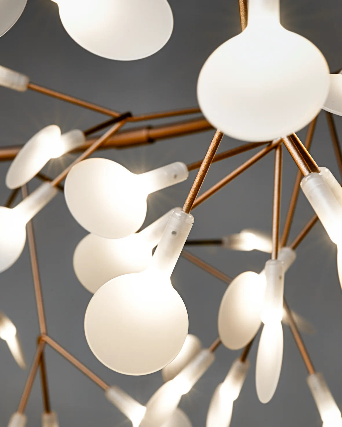 Allirus Postmodern Luxury Metal Acrylic Chandelier - Lamp Copper