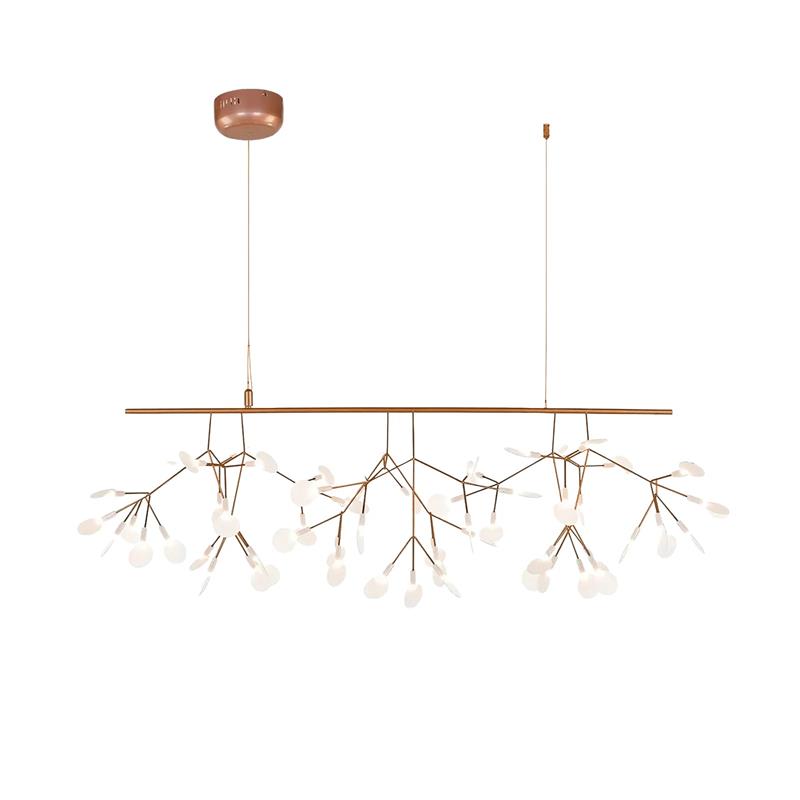 Allirus Postmodern Luxury Metal Acrylic Chandelier - Lamp Copper