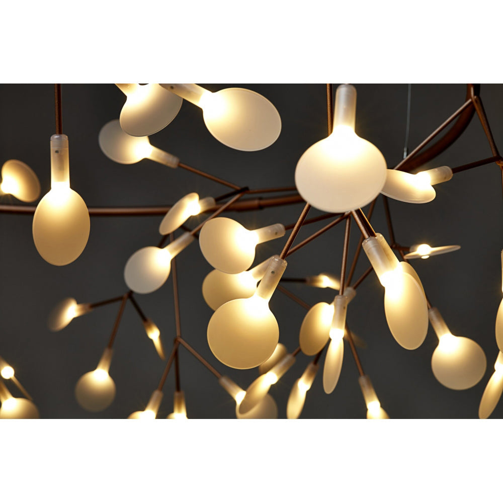 Allirus Postmodern Luxury Metal Acrylic Chandelier - Lamp Copper