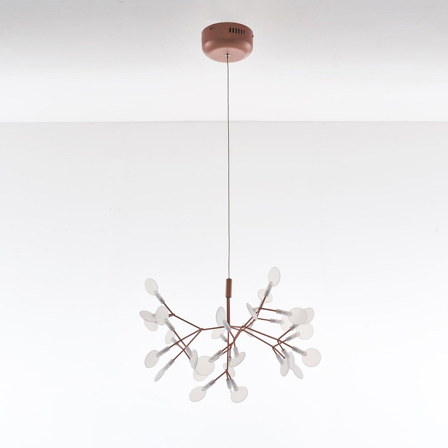 Lustra Chandelier Rose Gold Firefly LED Branch - Neutralighting