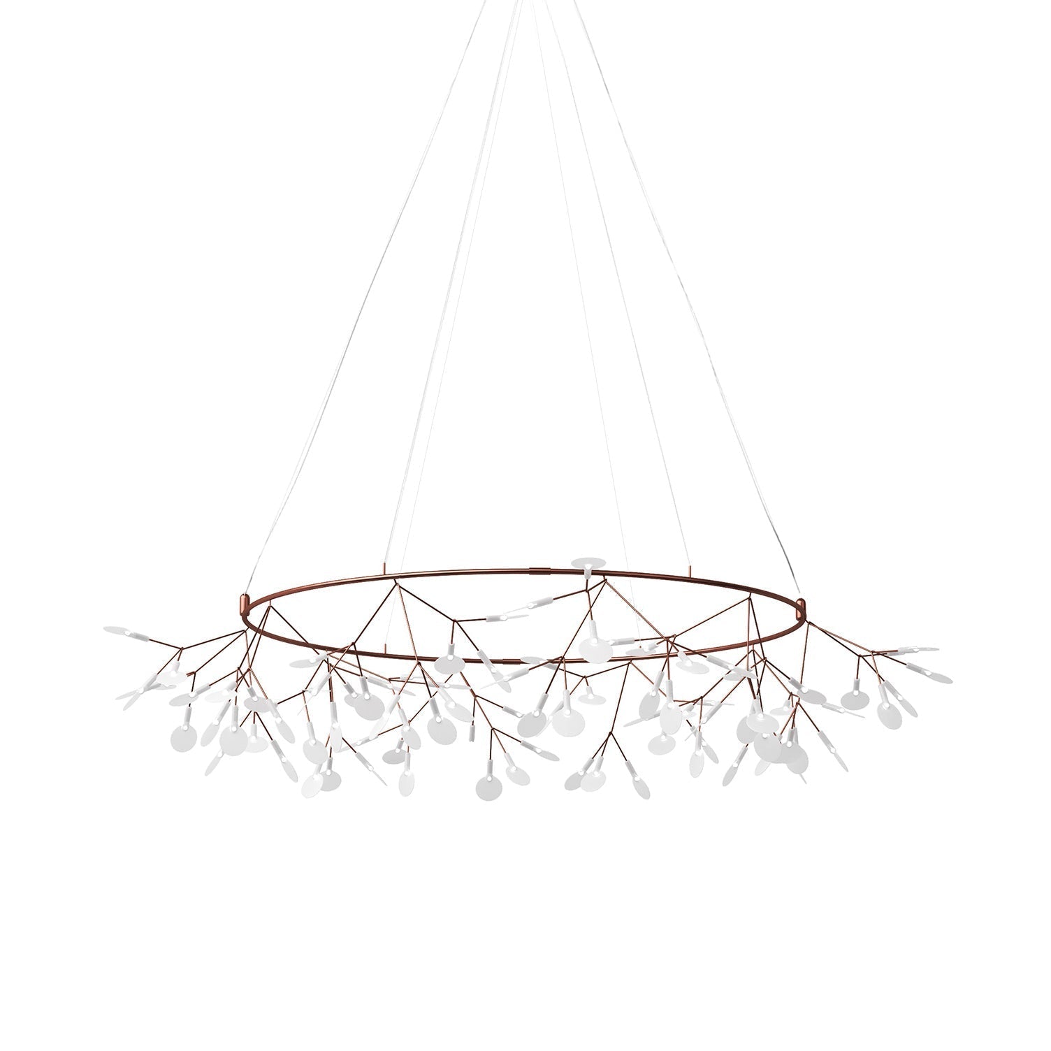 Arthearae Chandelier Métal Acrylique Rond Luxe Postmoderne - Neutralighting