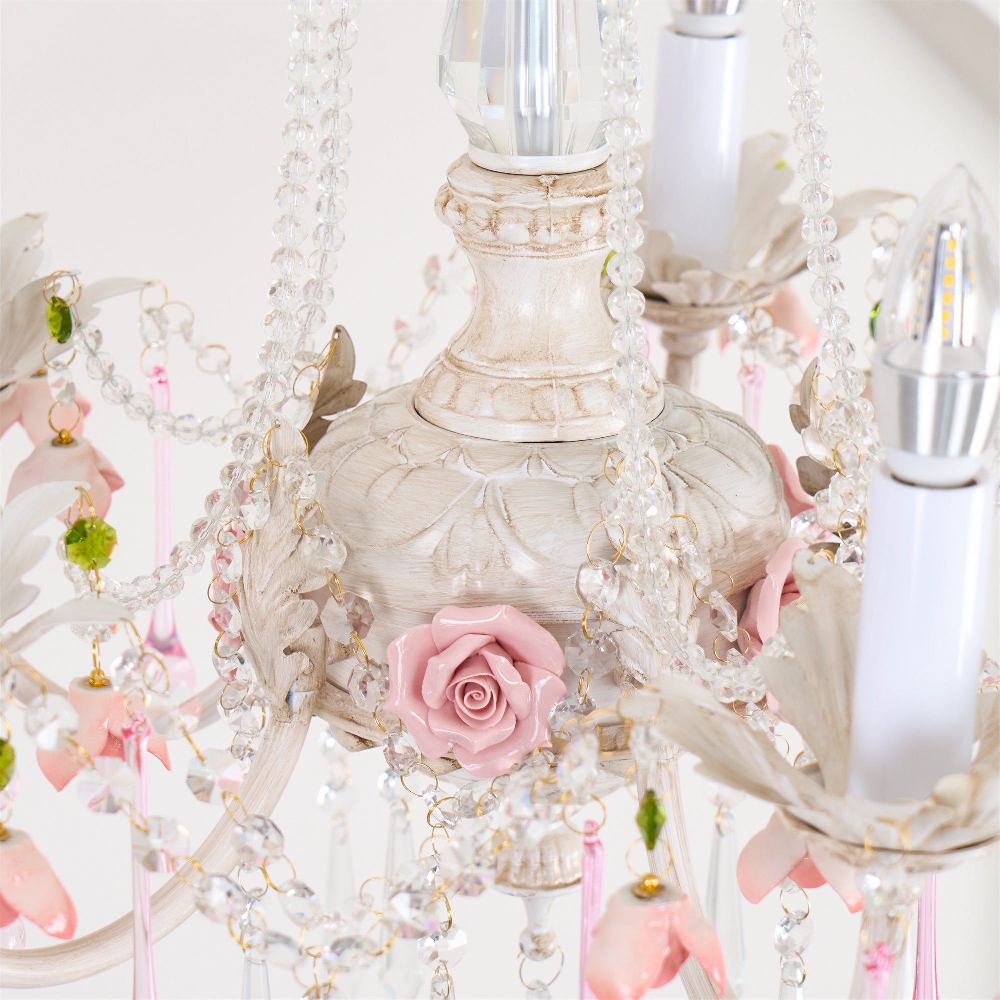 Cusoren Postmodern Luxury Rose Ceramic Chandelier - Lamp Copper