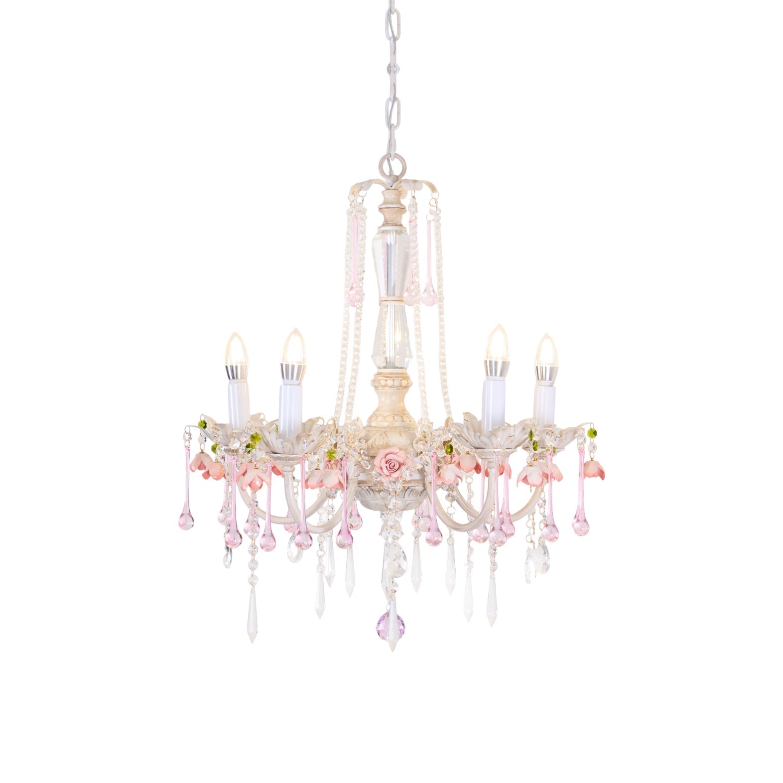 Cusoren Postmodern Luxury Rose Ceramic Chandelier - Lamp Copper