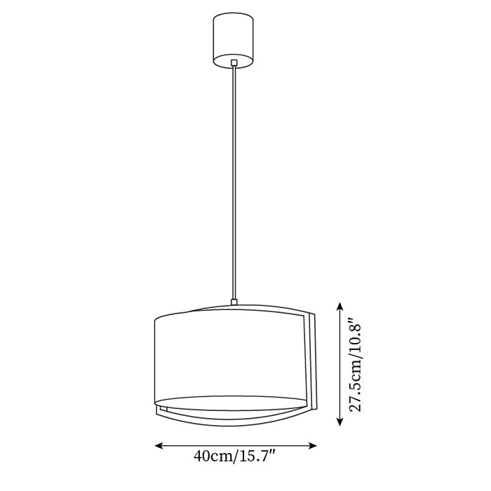 Hiller Suspension Texturé Coton Soie - Neutralighting