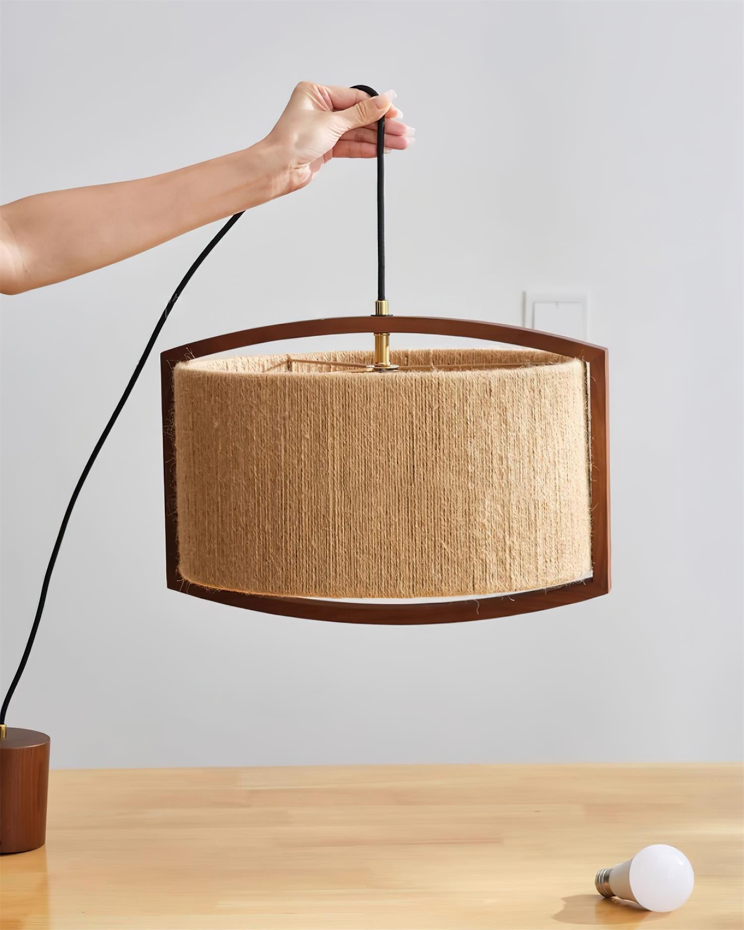 Hiller Suspension Texturé Coton Soie - Neutralighting