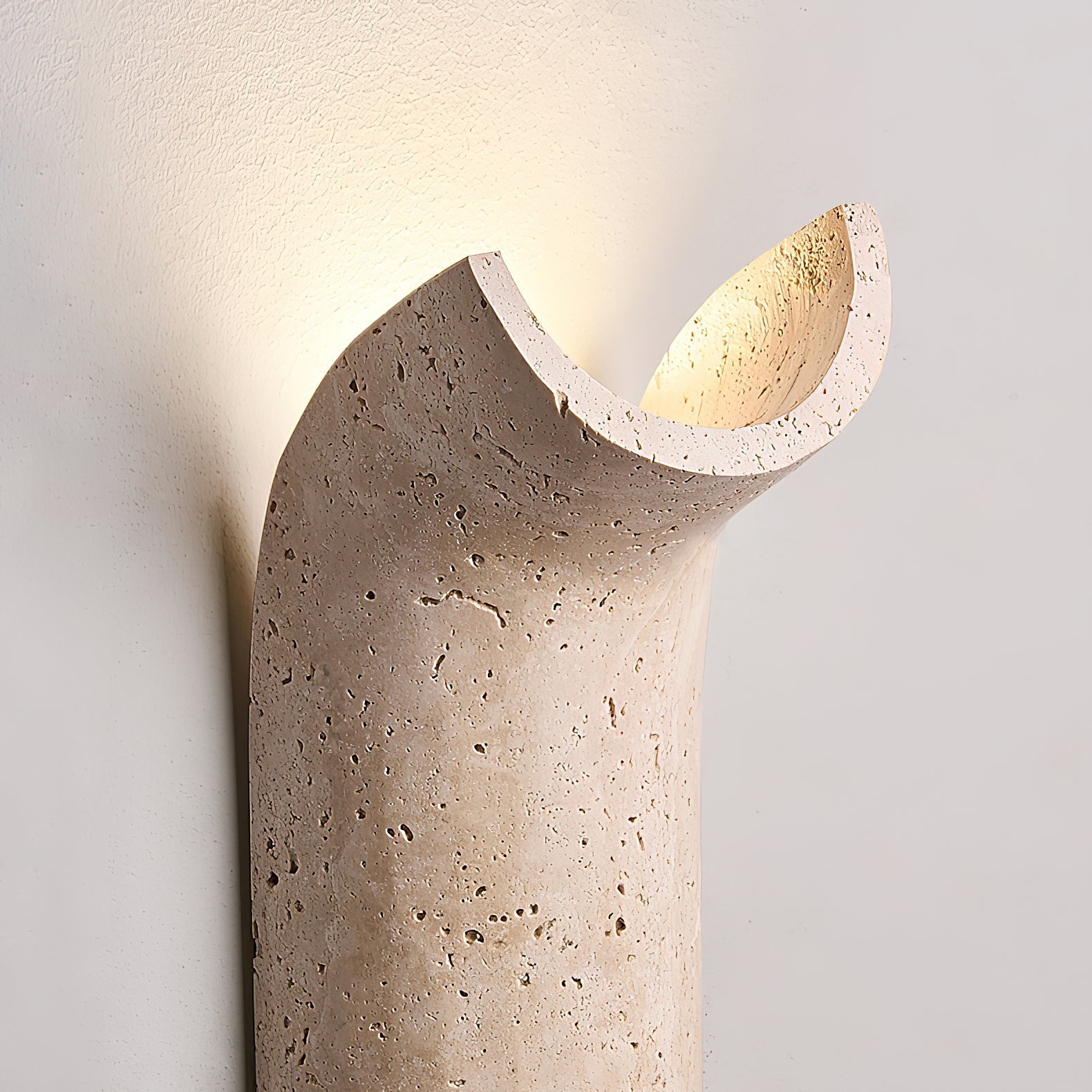 Cusolion Modern Minimalist Travertine Wall Lamp - Lamp Copper