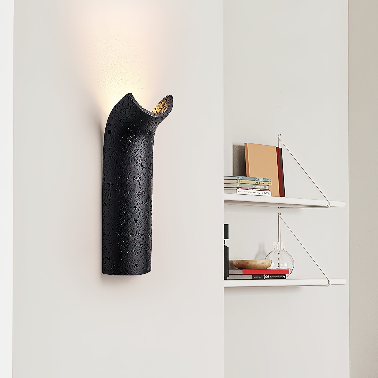 Cusolion Modern Minimalist Travertine Wall Lamp - Lamp Copper