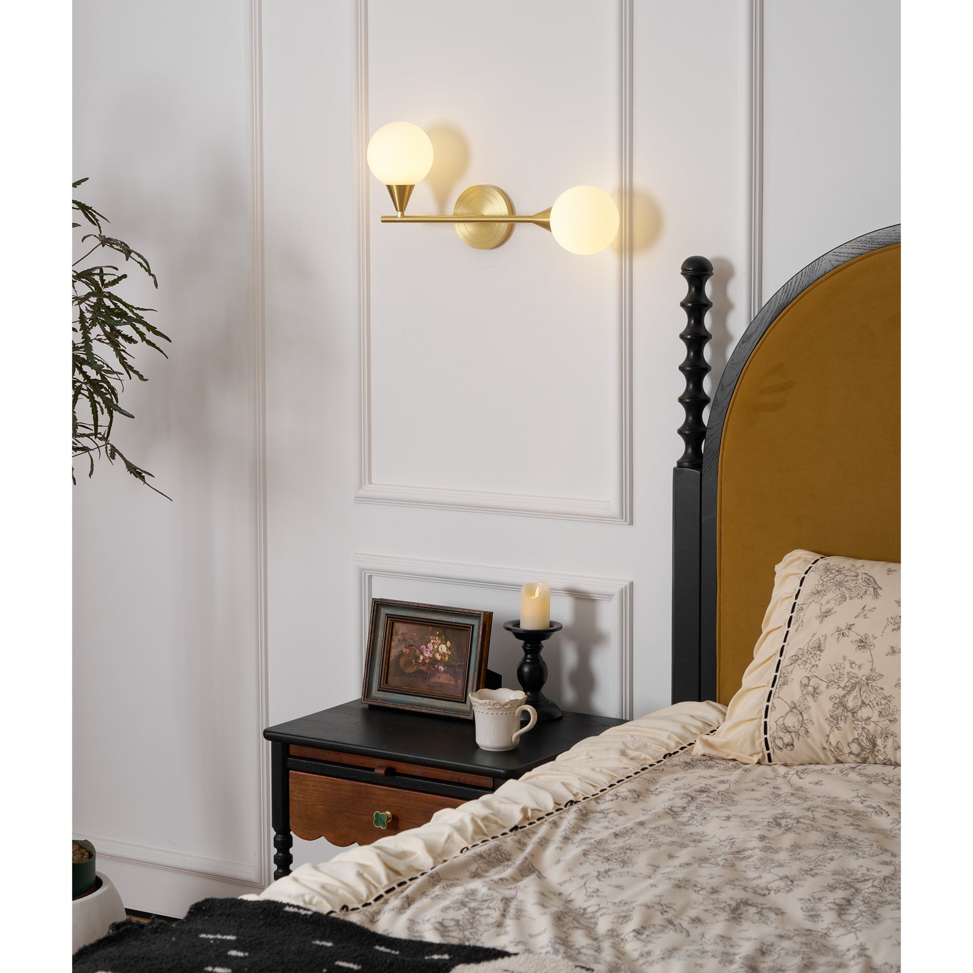 Holten Applique Murale en Verre et Laiton Armé Minimaliste Moderne - Neutralighting