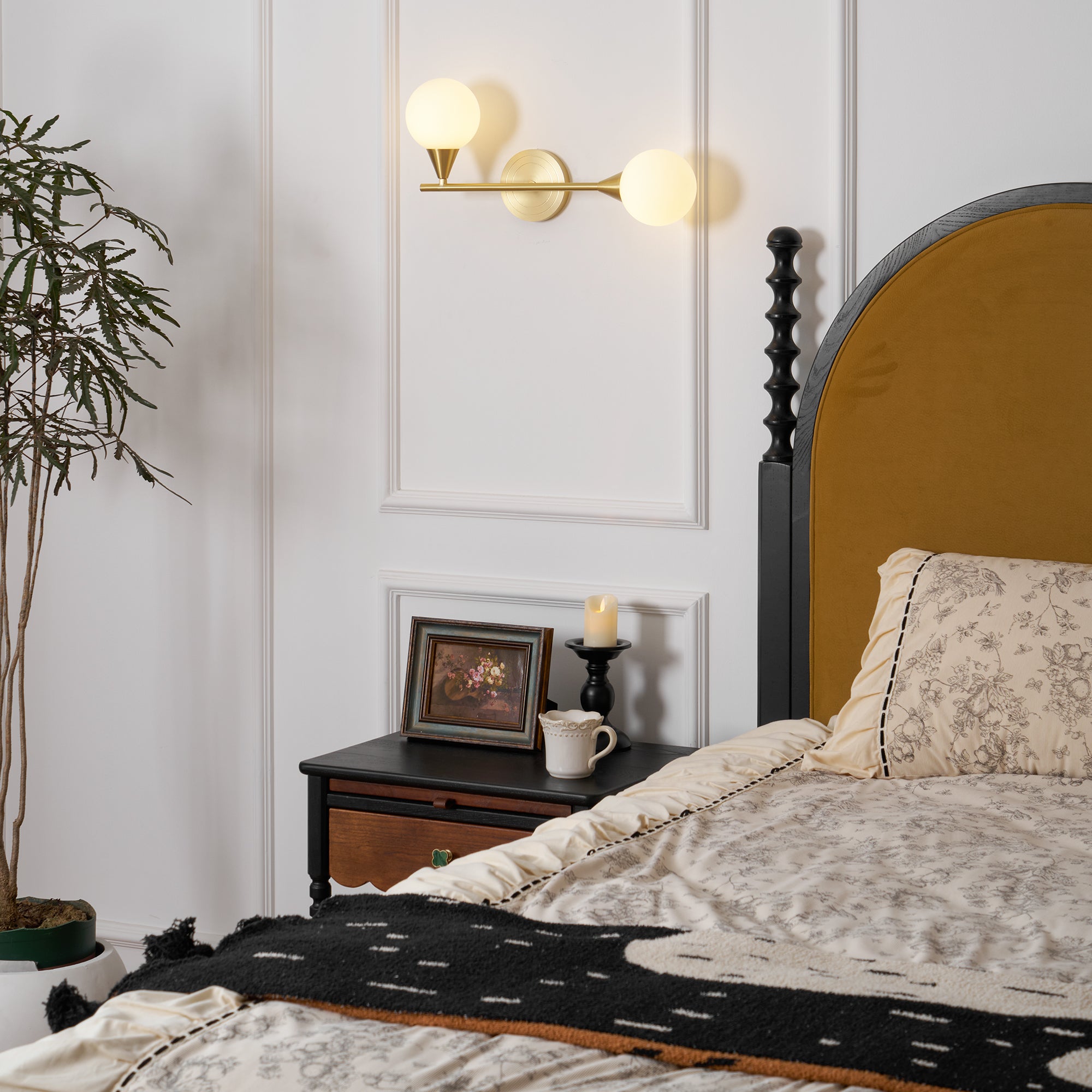 Holten Applique Murale en Verre et Laiton Armé Minimaliste Moderne - Neutralighting