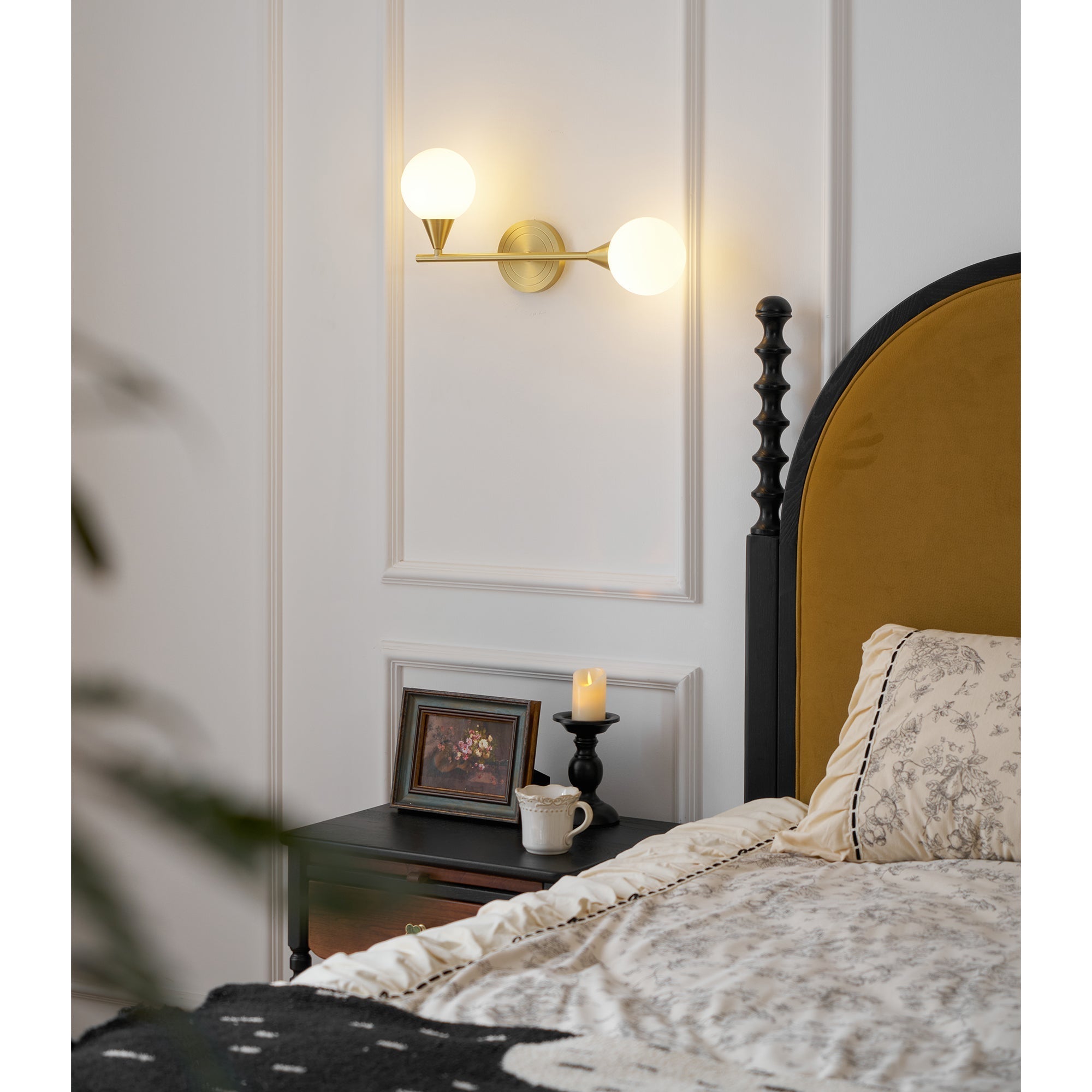 Holten Applique Murale en Verre et Laiton Armé Minimaliste Moderne - Neutralighting