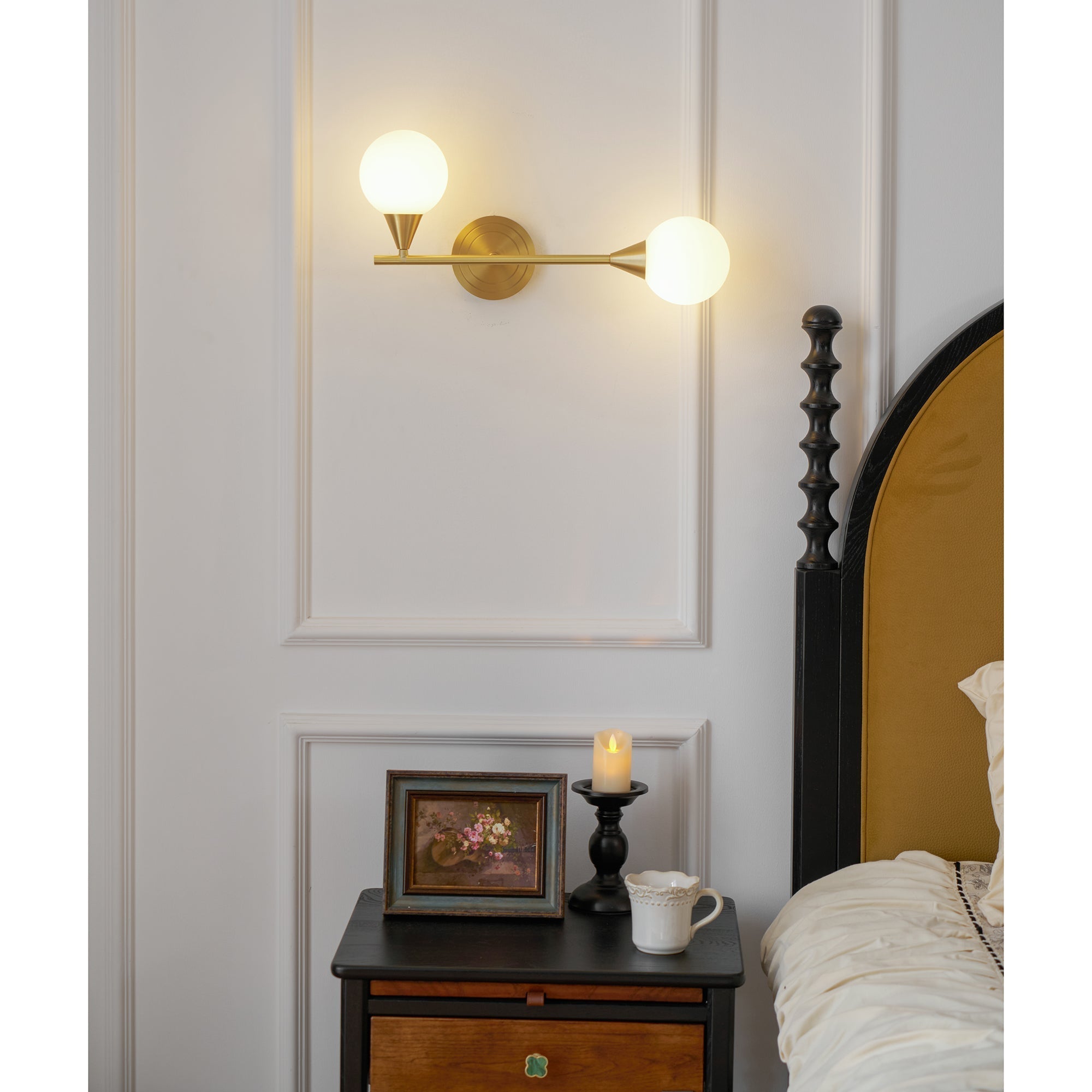 Holten Applique Murale en Verre et Laiton Armé Minimaliste Moderne - Neutralighting