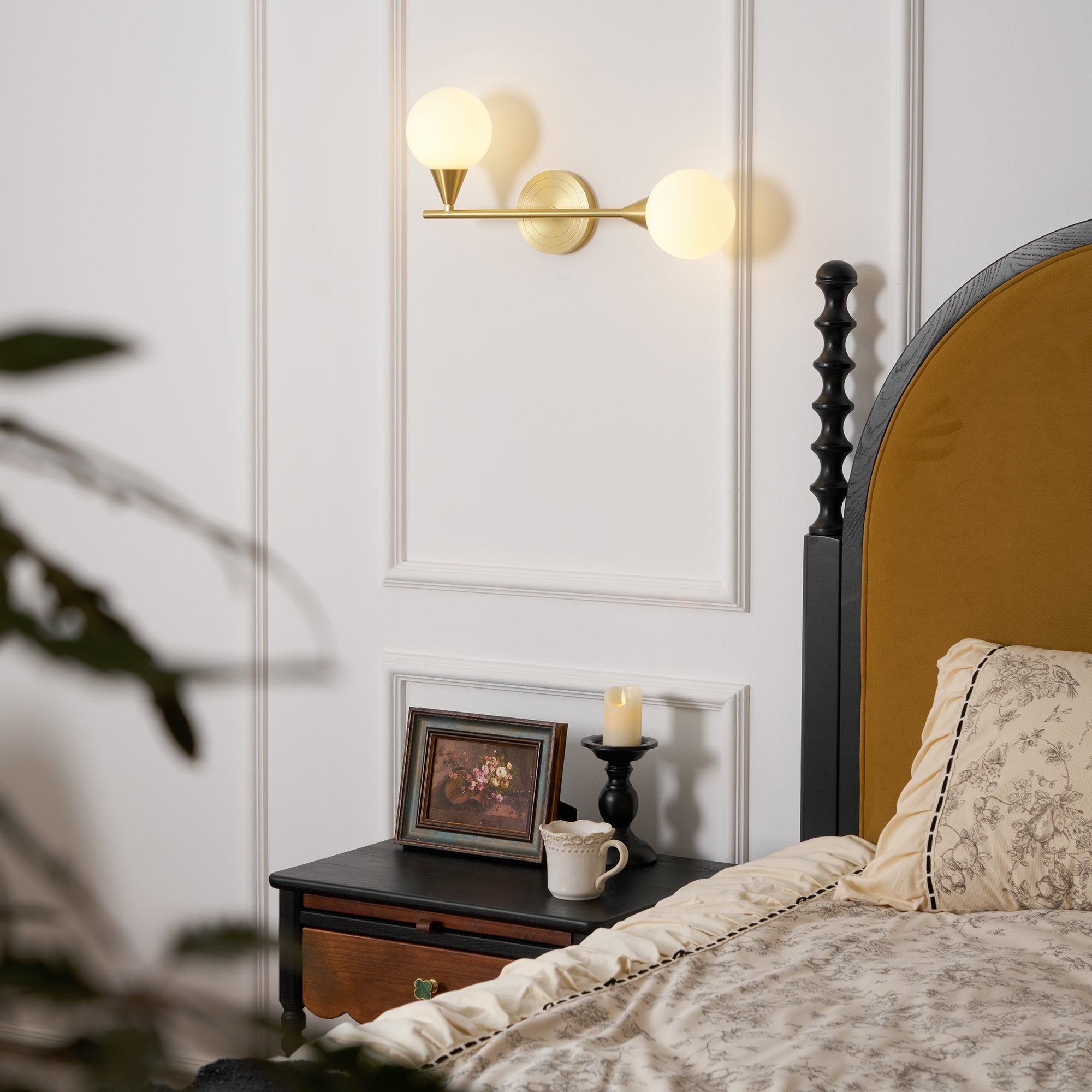 Holten Applique Murale en Verre et Laiton Armé Minimaliste Moderne - Neutralighting