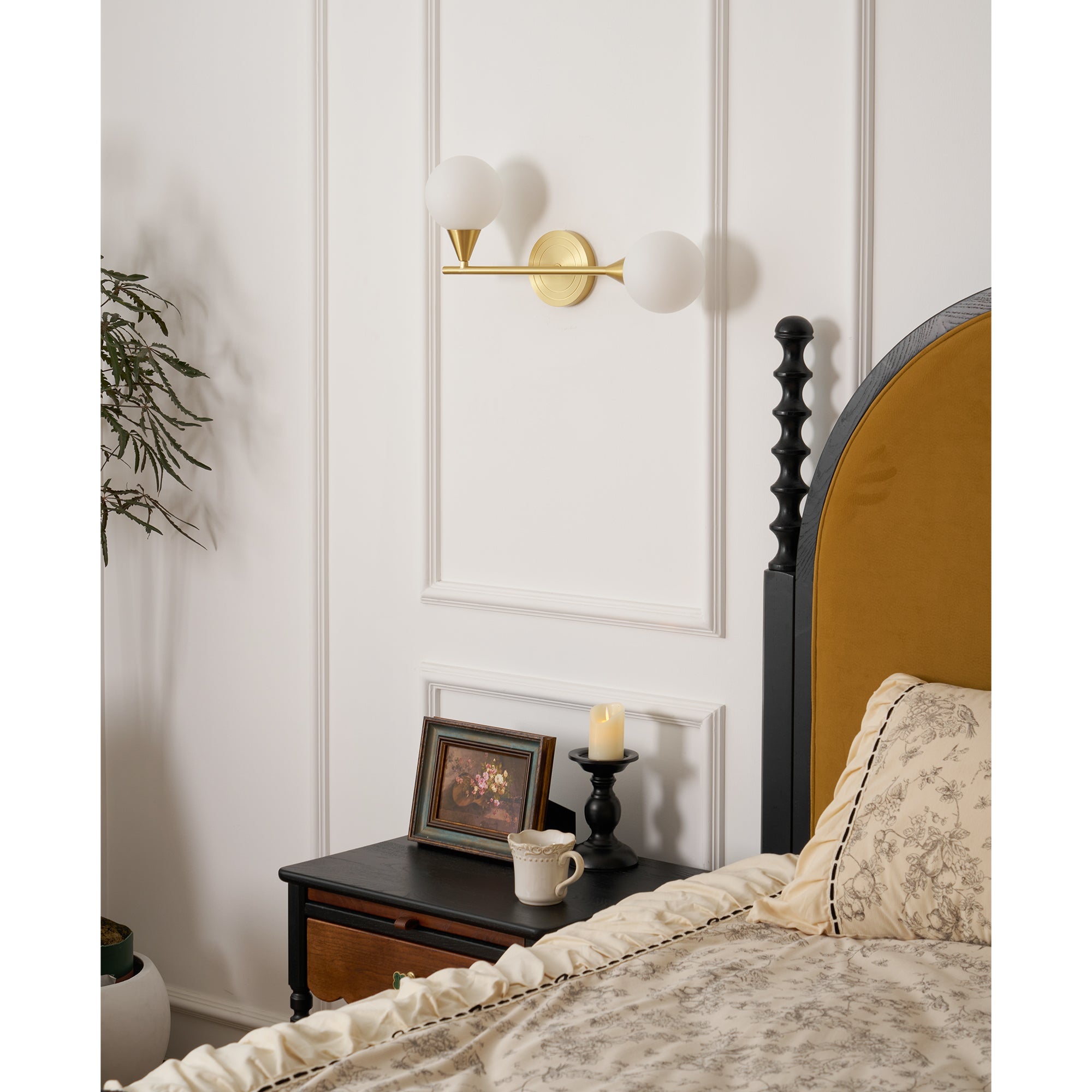 Holten Applique Murale en Verre et Laiton Armé Minimaliste Moderne - Neutralighting