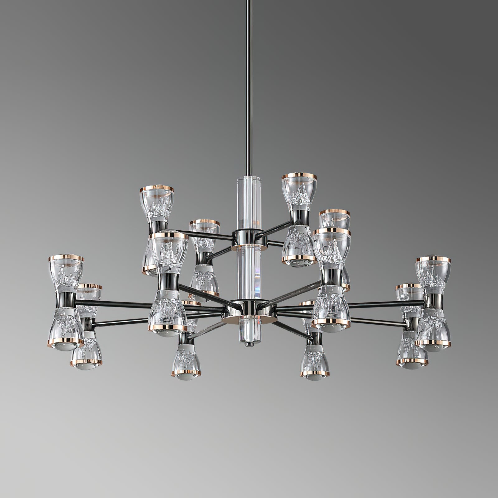 Orvelion Lustre de Luxe Postmoderne en Acrylique et Métal LED en Forme de Nid d'Abeille - Neutralighting