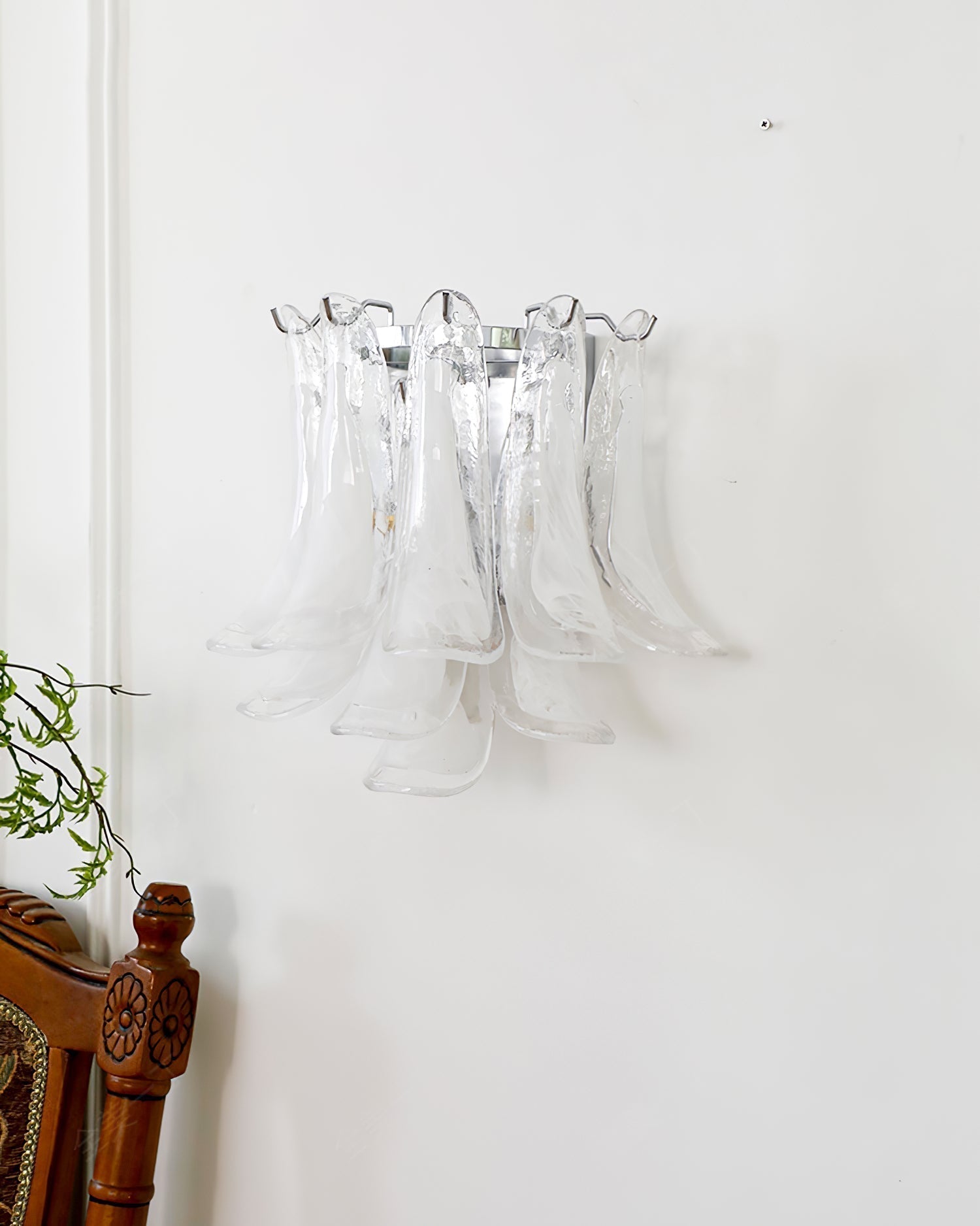 Aurora Wall Lamp Petal Glass Horseshoe Shaped Minimalist - Letslighting