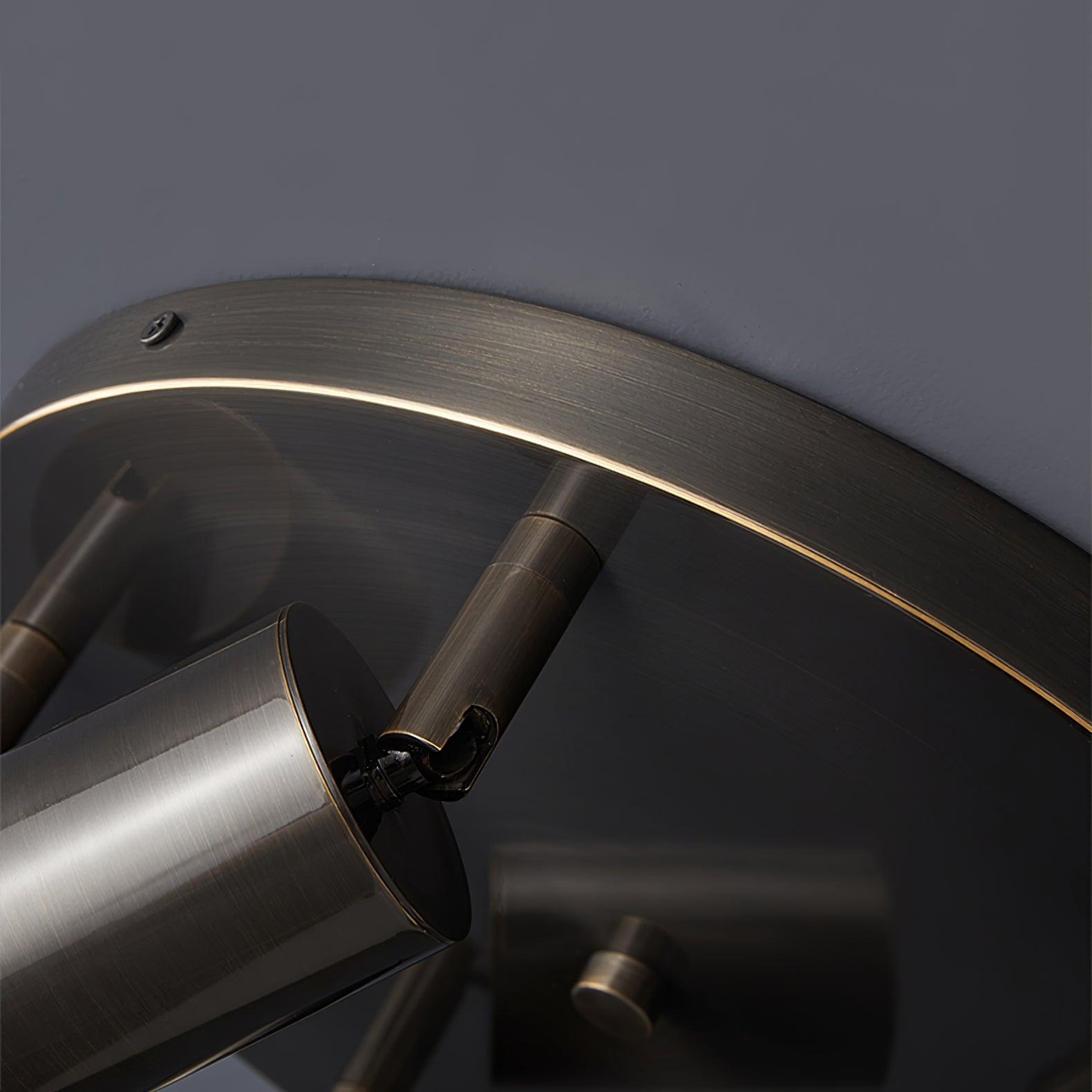 Solara Ceiling Lamp Brass Cylinder Adjustable Contemporary - Neutralighting