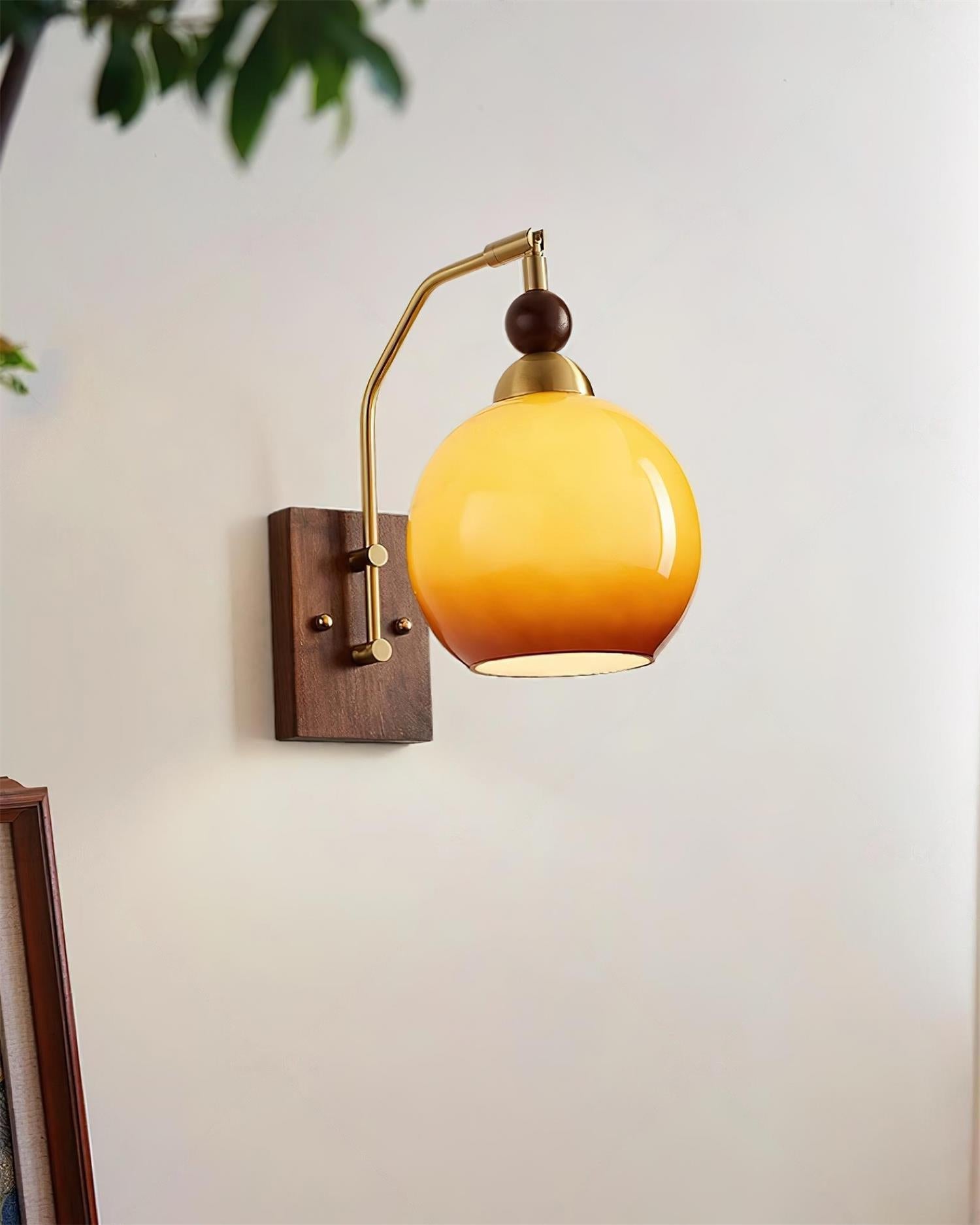 Jovene Lustra Applique Murale Verre Ambre Élégante - Neutralighting