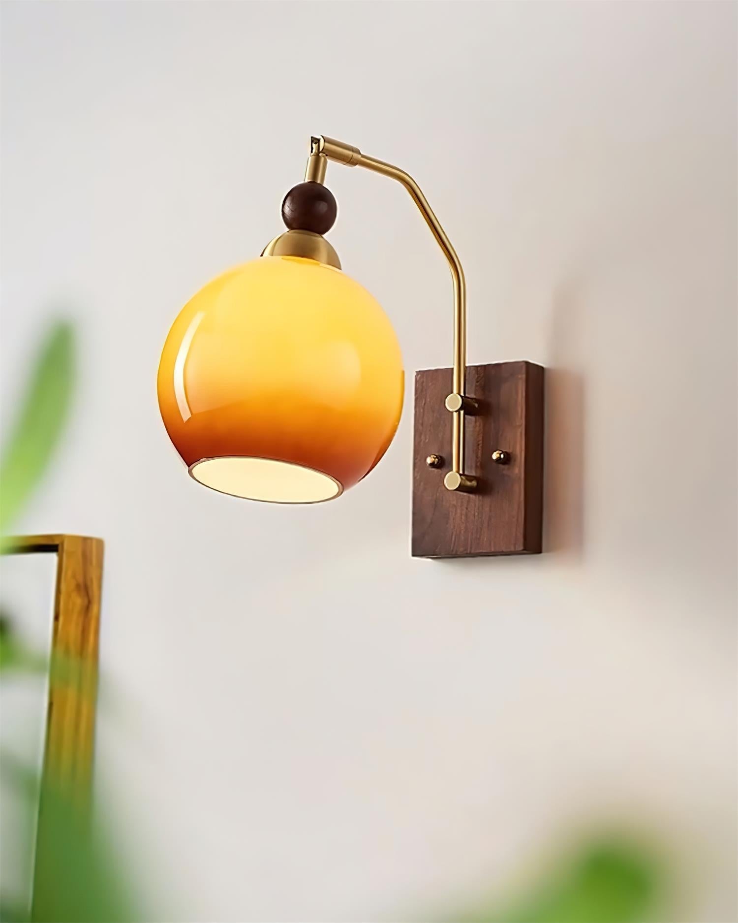Jovene Lustra Applique Murale Verre Ambre Élégante - Neutralighting