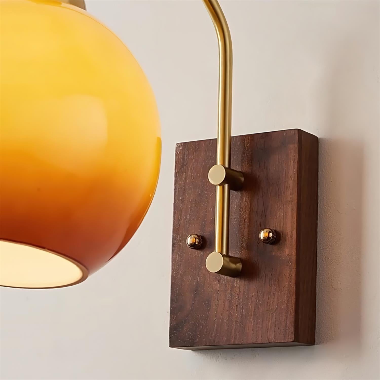 Jovene Lustra Applique Murale Verre Ambre Élégante - Neutralighting