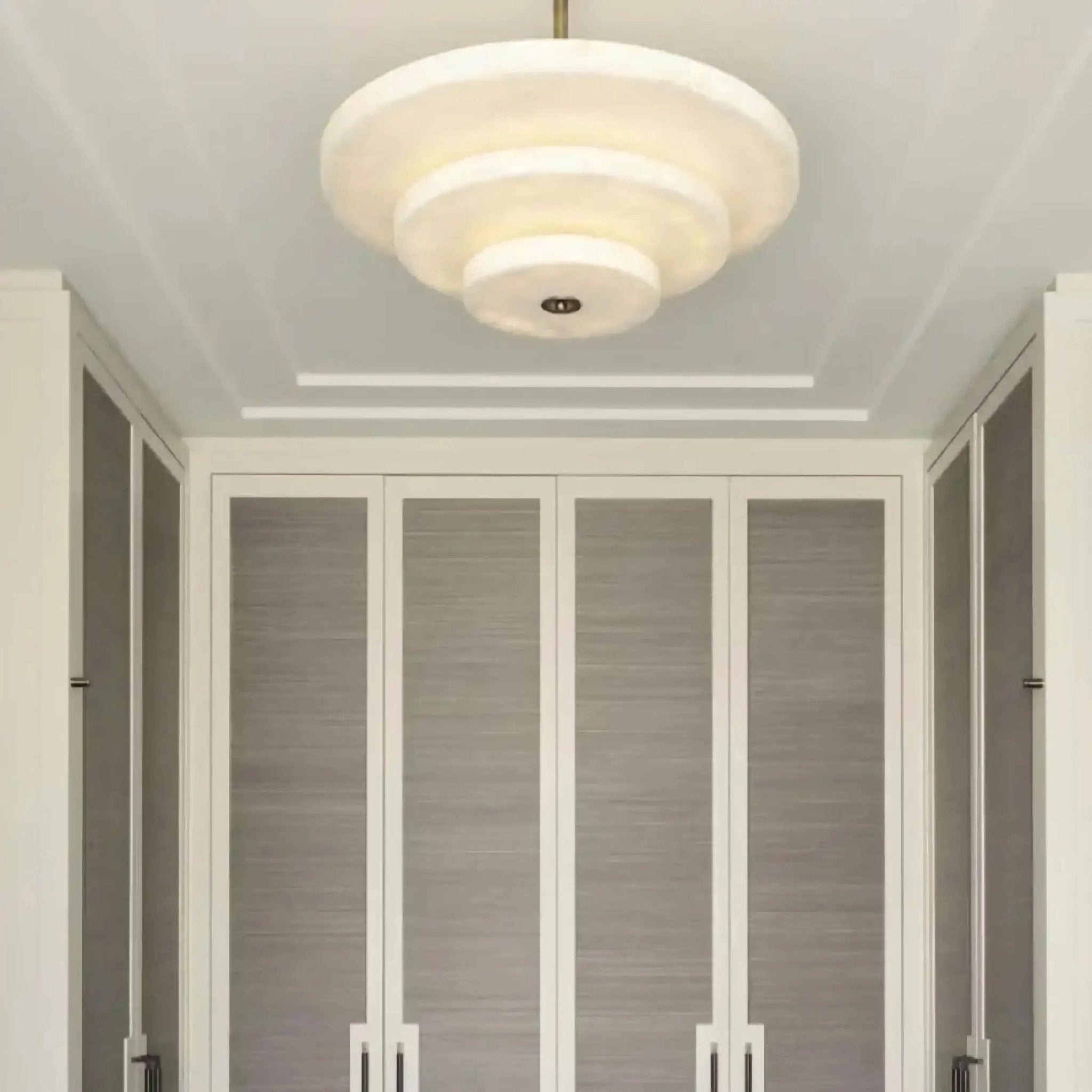 Liora Minimalist Alabaster Pendant Light Chandelier - Letslighting