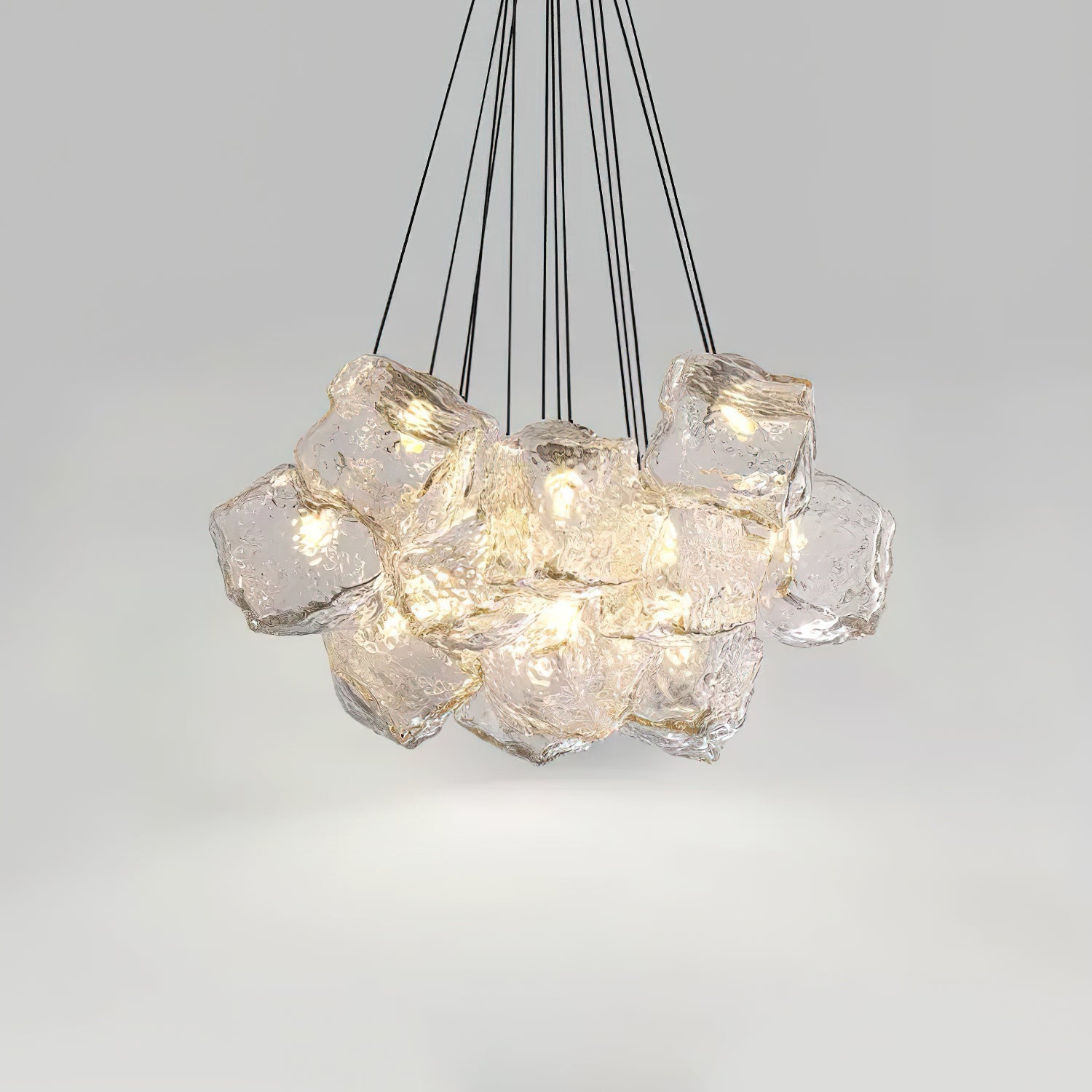Pebine Lustra Lustre Cluster Verre - Neutralighting