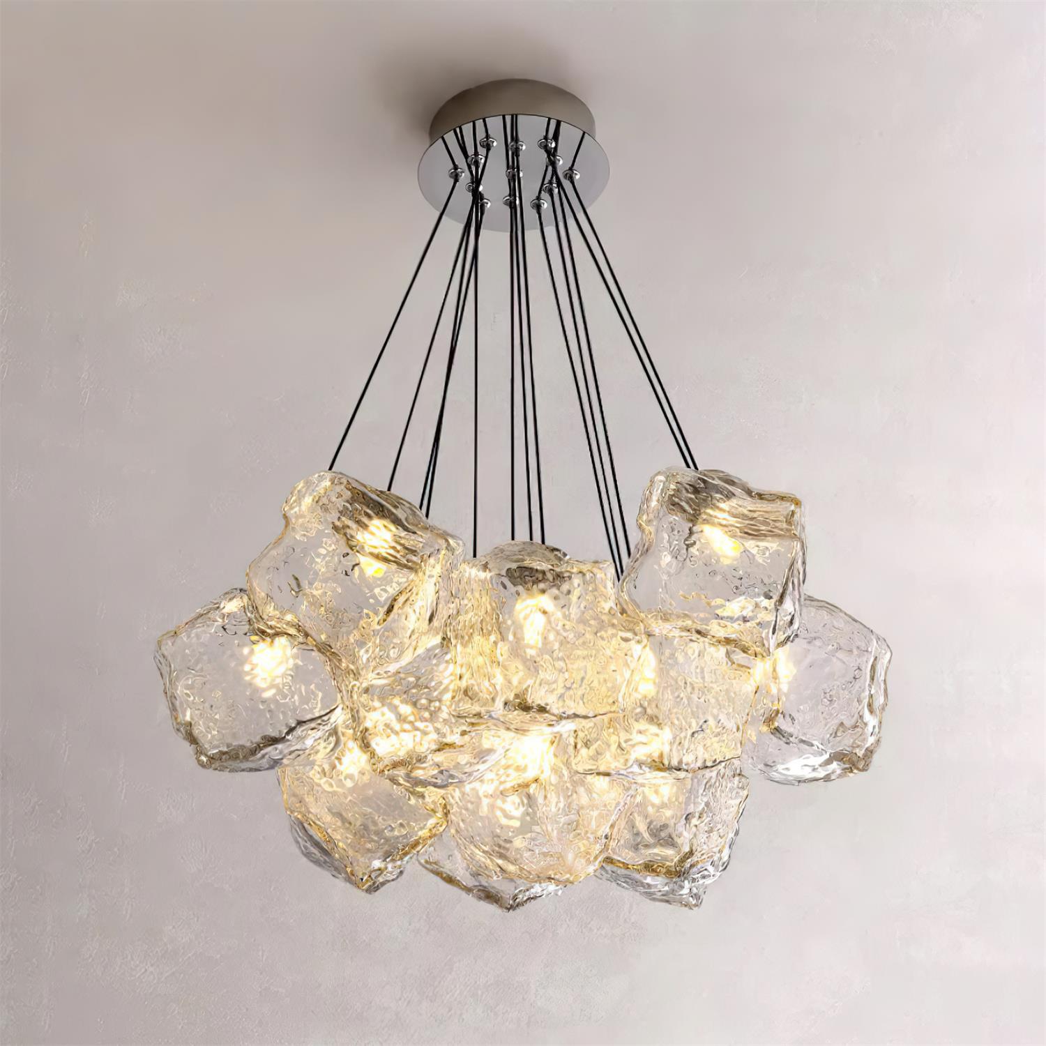 Pebine Lustra Lustre Cluster Verre - Neutralighting