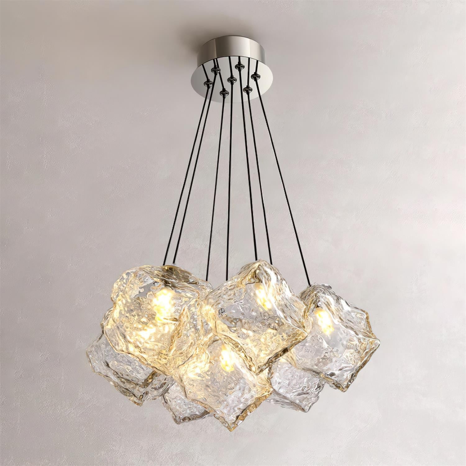 Pebine Lustra Lustre Cluster Verre - Neutralighting
