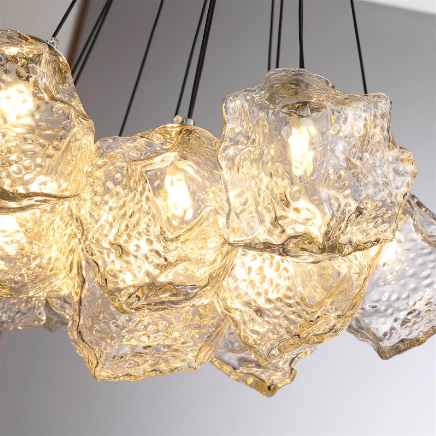 Pebine Lustra Lustre Cluster Verre - Neutralighting