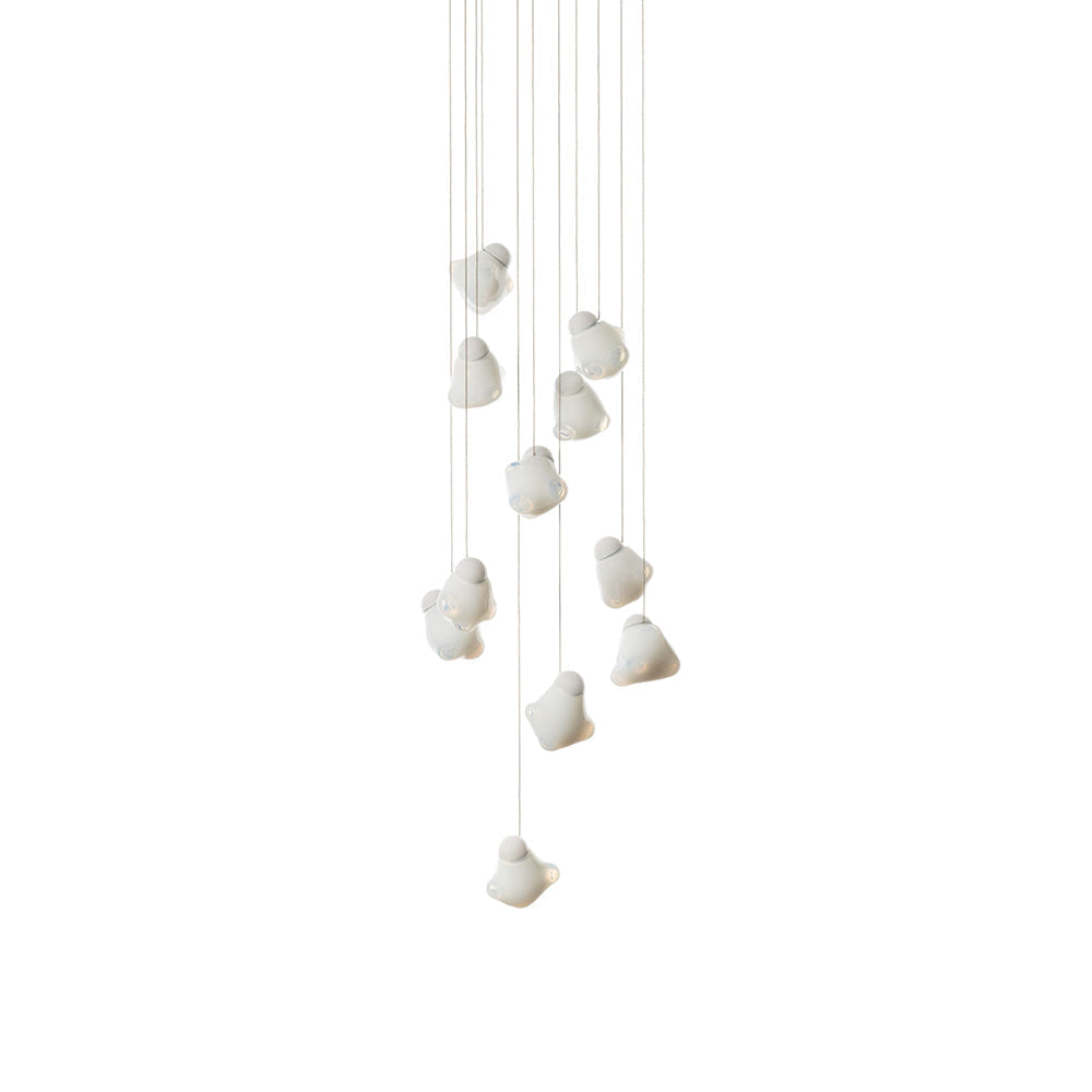 Vasilen Lampe Pendentive Verre Noir Pier Glacé Minimaliste Moderne - Neutralighting