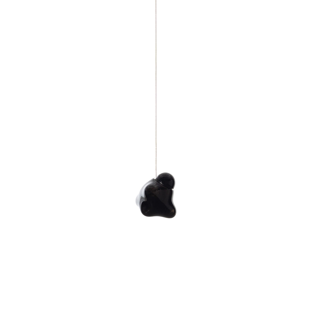 Vasilen Lampe Pendentive Verre Noir Pier Glacé Minimaliste Moderne - Neutralighting