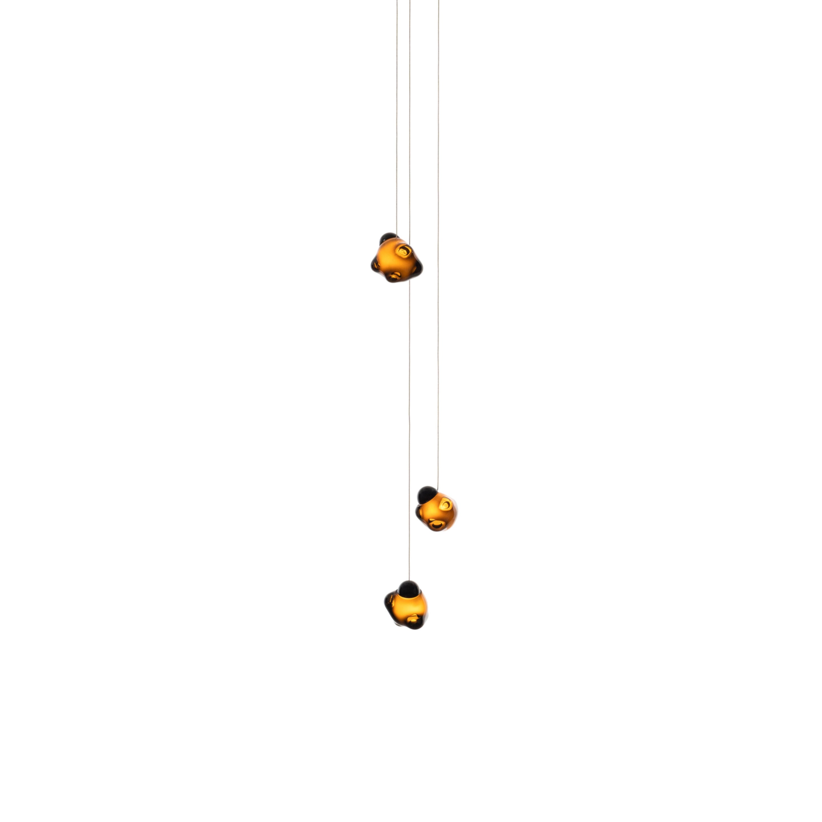 Vasilen Lampe Pendentive Verre Noir Pier Glacé Minimaliste Moderne - Neutralighting