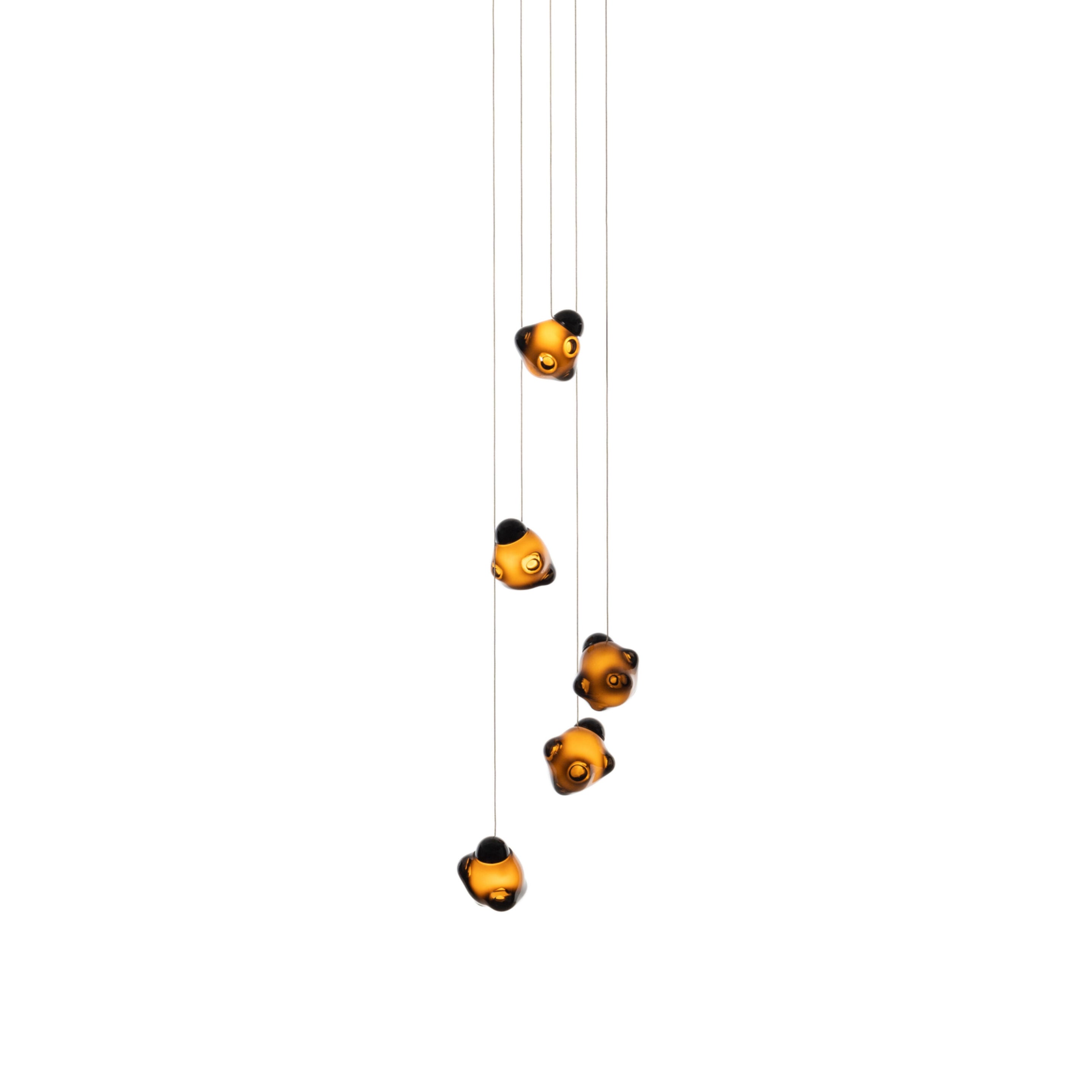 Vasilen Lampe Pendentive Verre Noir Pier Glacé Minimaliste Moderne - Neutralighting