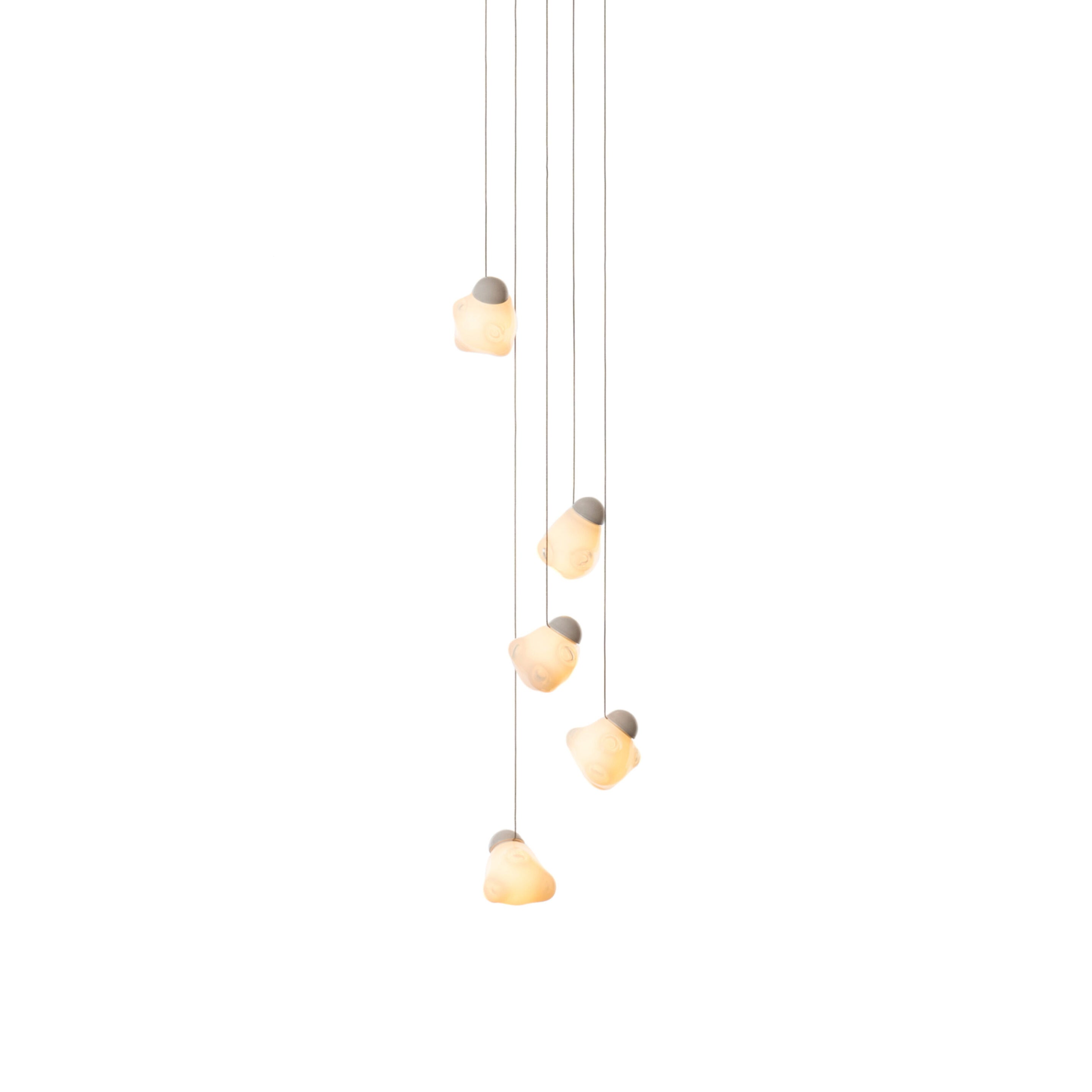 Vasilen Lampe Pendentive Verre Noir Pier Glacé Minimaliste Moderne - Neutralighting