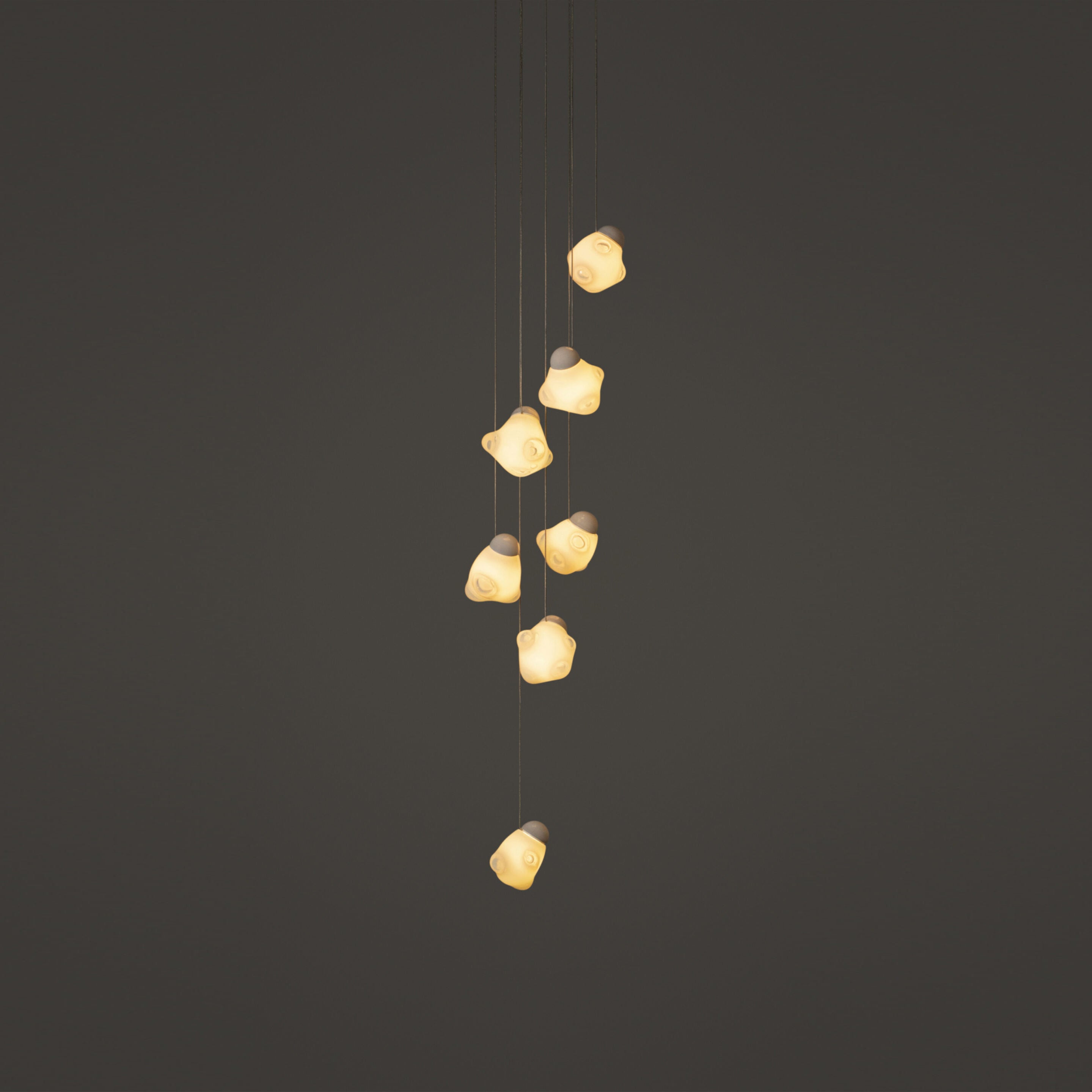 Vasilen Lampe Pendentive Verre Noir Pier Glacé Minimaliste Moderne - Neutralighting