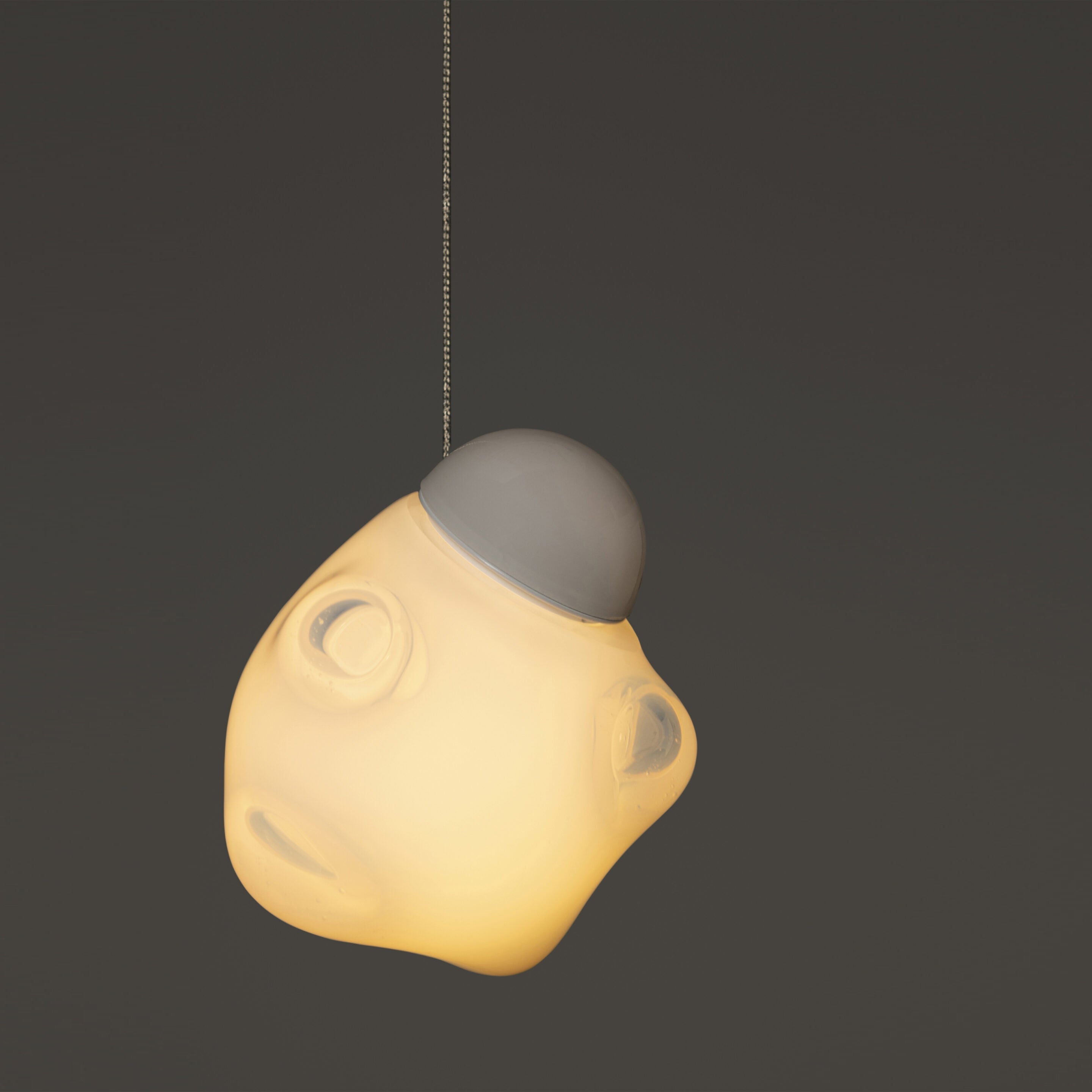 Vasilen Lampe Pendentive Verre Noir Pier Glacé Minimaliste Moderne - Neutralighting
