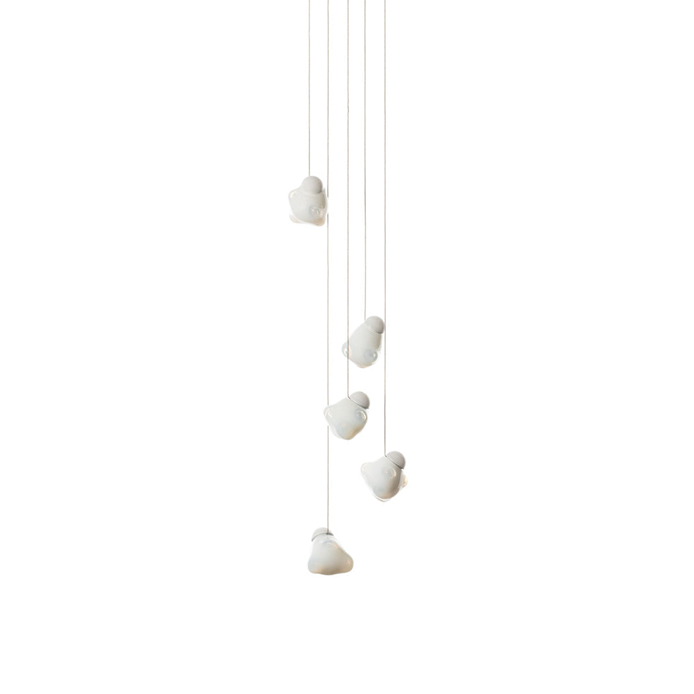 Vasilen Lampe Pendentive Verre Noir Pier Glacé Minimaliste Moderne - Neutralighting